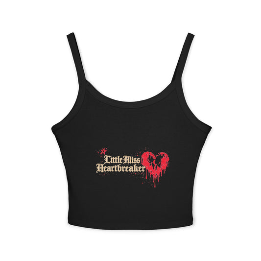 Heartbreaker Spaghetti Strap Tank Top — "PG" Distressed Star Graphic