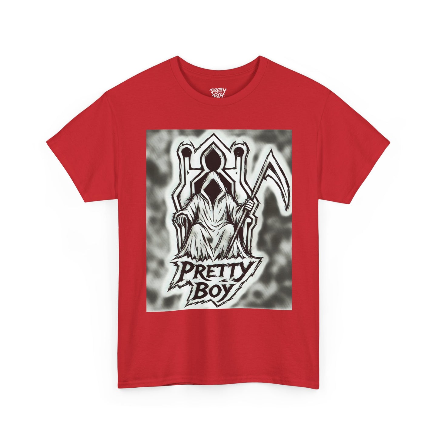Pretty Boy Grim Reaper Tee — Gothic Streetwear Graphic T-Shirt