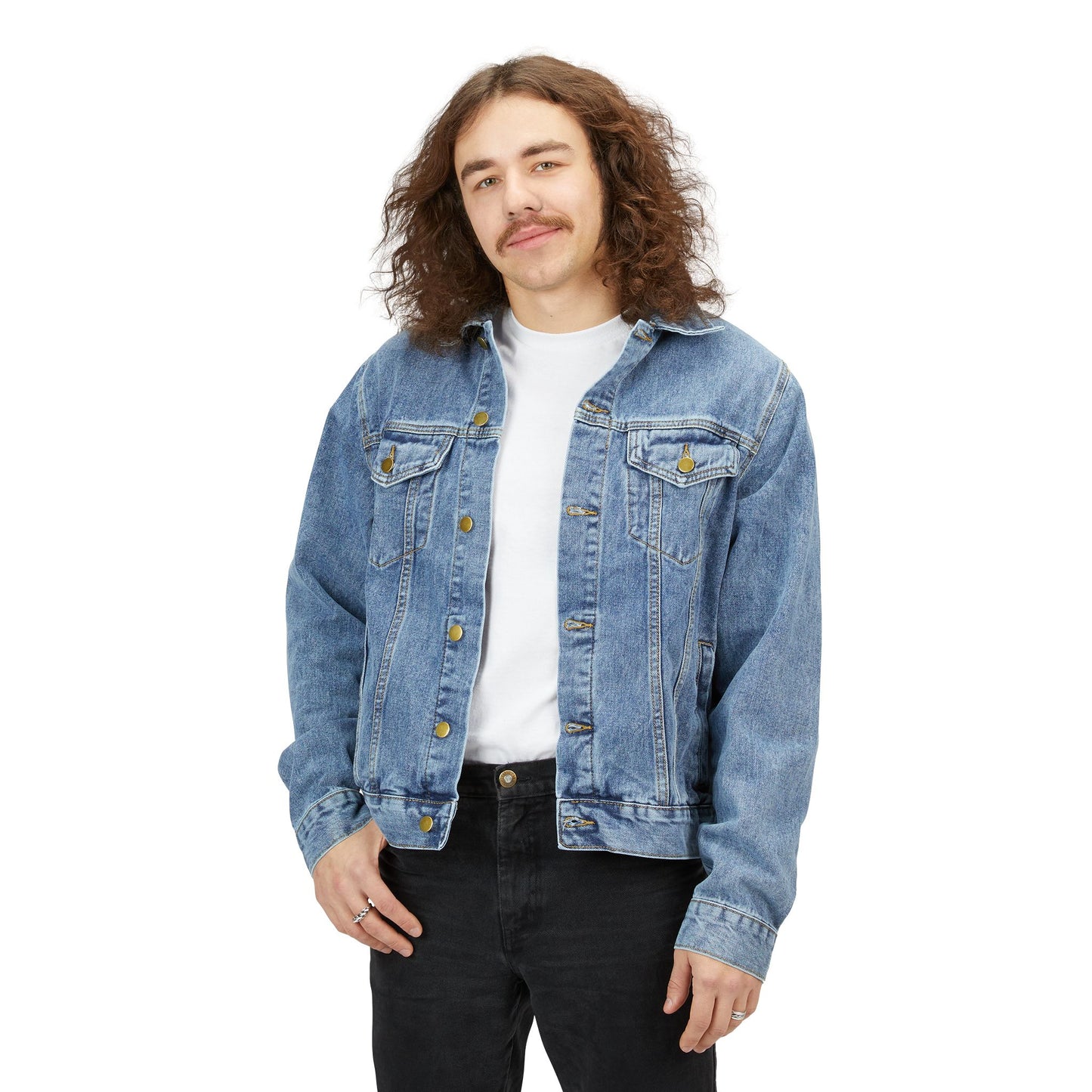 Denim Jacket — 'Pretty Boy' Vintage Surf Patch Back Print