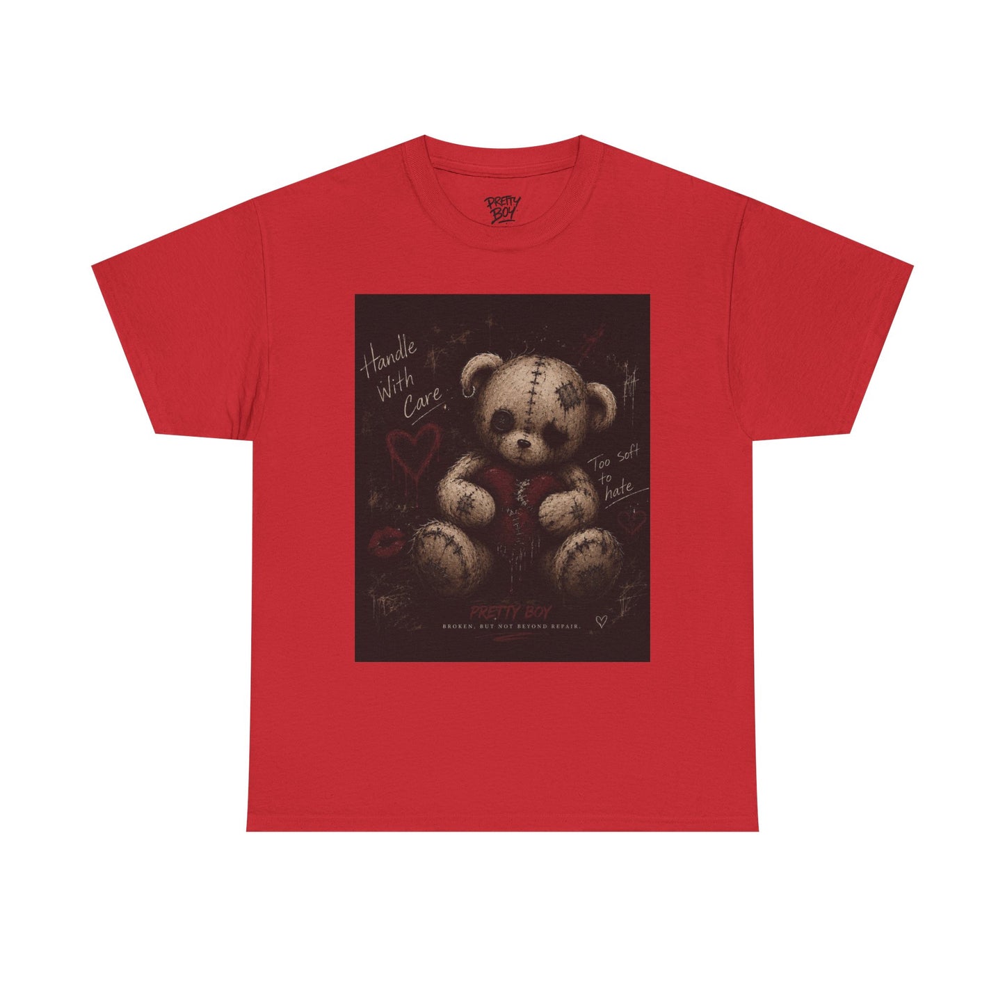 T-Shirt — Gothic Teddy Bear “Pretty Things Break Quietly” Graphic Tee
