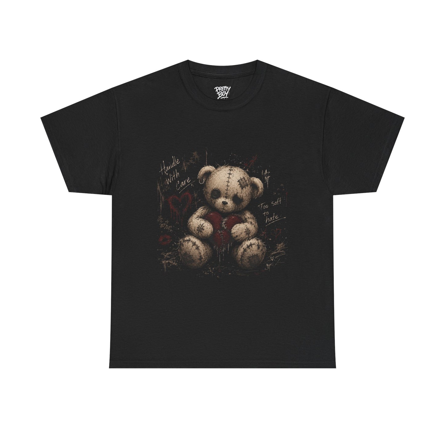 T-Shirt — Gothic Teddy Bear “Pretty Things Break Quietly” Graphic Tee