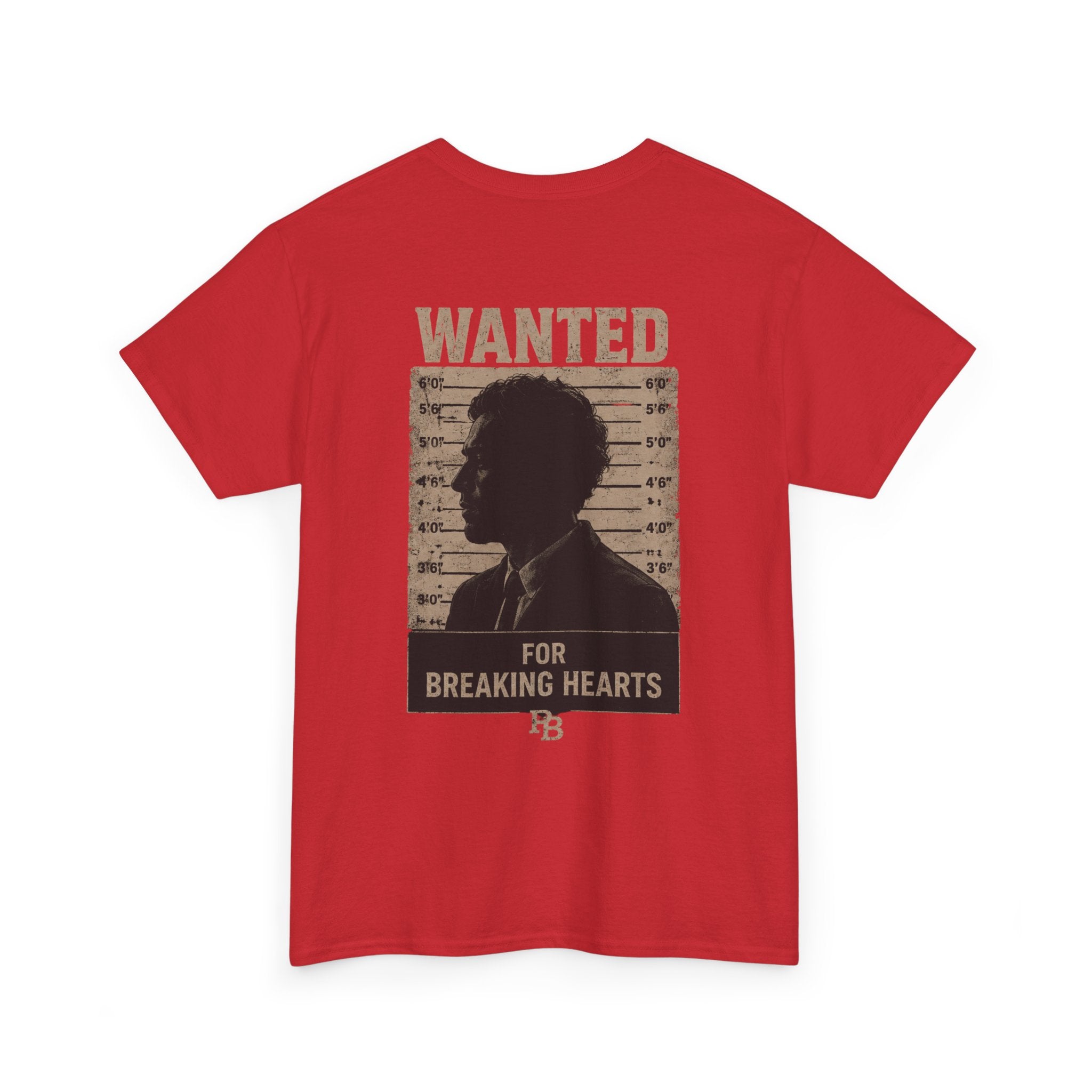 Wanted For Breaking Hearts Tee — Vintage Mugshot Graphic T‑Shirt