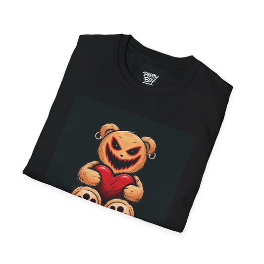 Creepy Teddy "Be Mine" T-Shirt — Halloween Valentine Graphic Tee