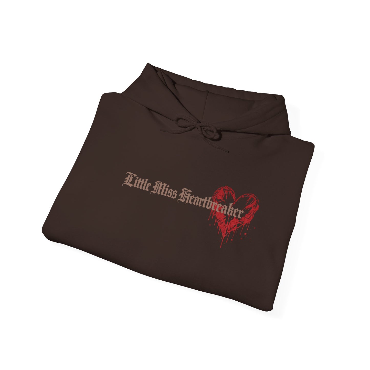 Heart Drip Hoodie – "Little Miss Heart" Distressed Heart Graphic Pullover