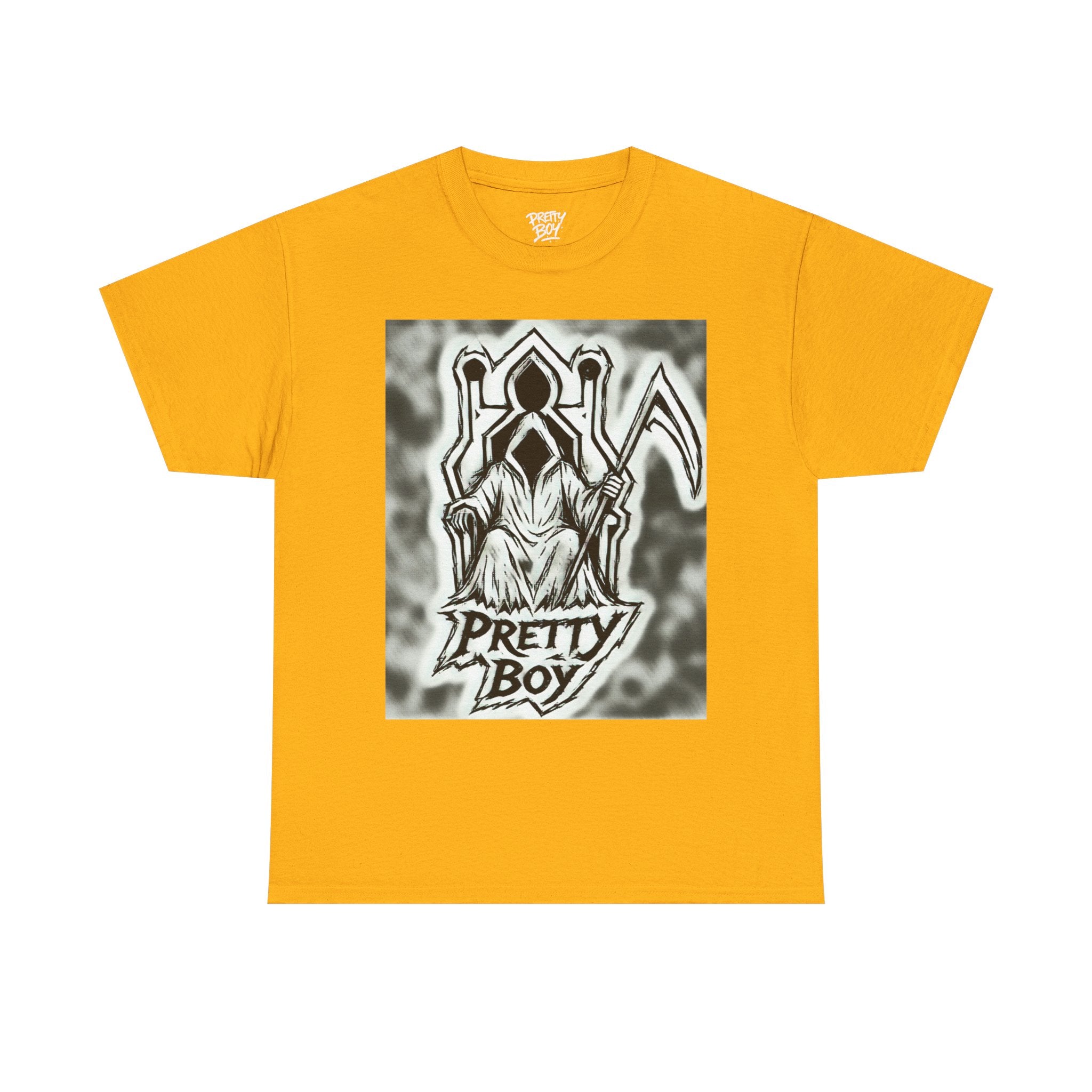 Pretty Boy Grim Reaper Tee — Gothic Streetwear Graphic T-Shirt