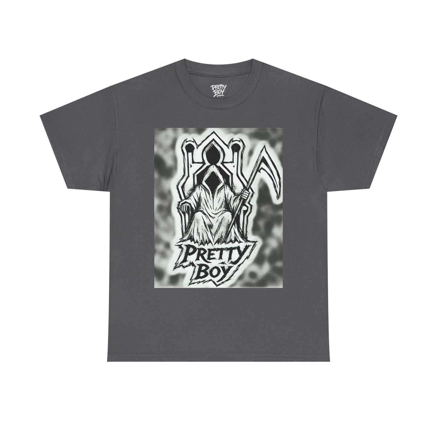 Pretty Boy Grim Reaper Tee — Gothic Streetwear Graphic T-Shirt