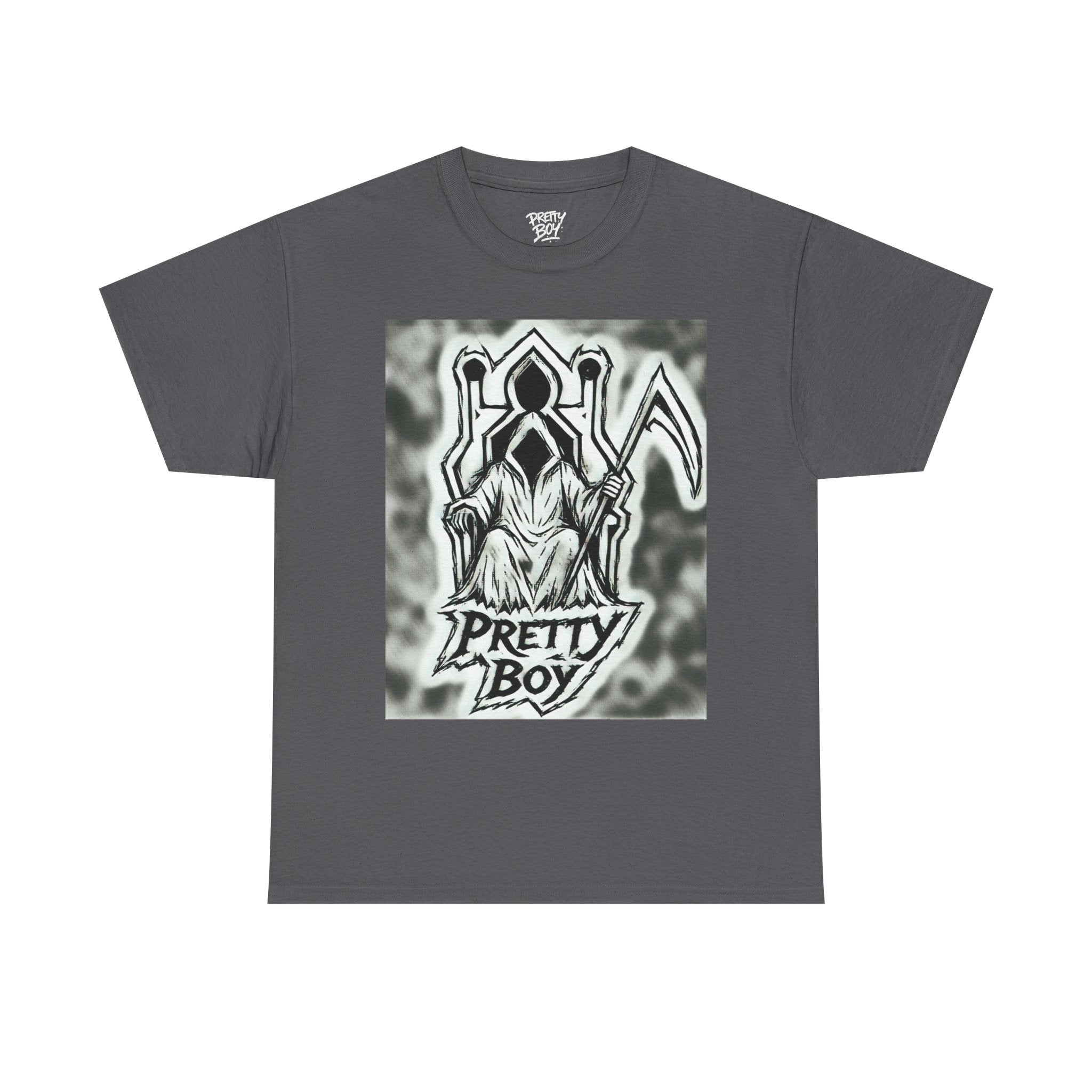 Pretty Boy Grim Reaper Tee — Gothic Streetwear Graphic T-Shirt