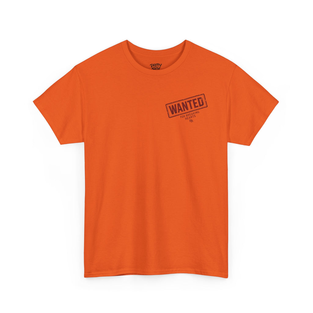 Wanted For Breaking Hearts Tee — Vintage Mugshot Graphic T‑Shirt