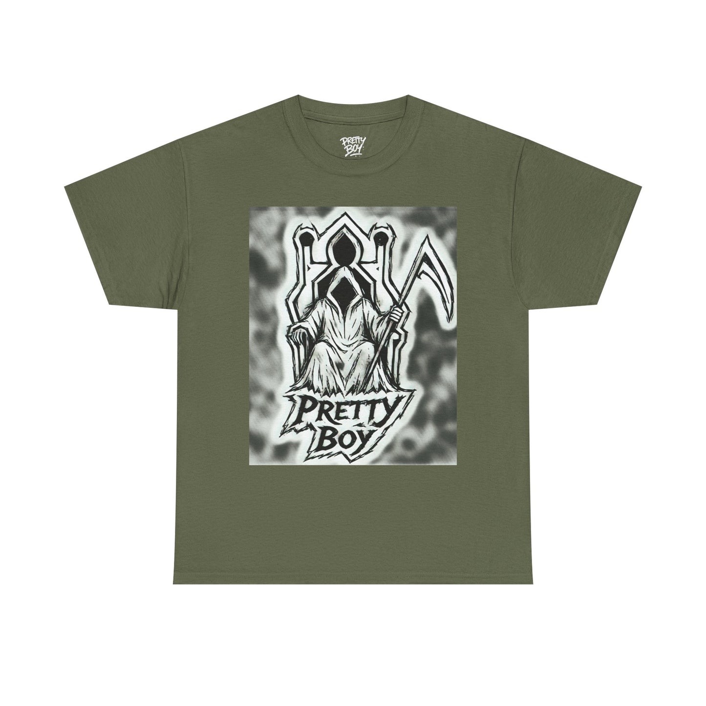 Pretty Boy Grim Reaper Tee — Gothic Streetwear Graphic T-Shirt