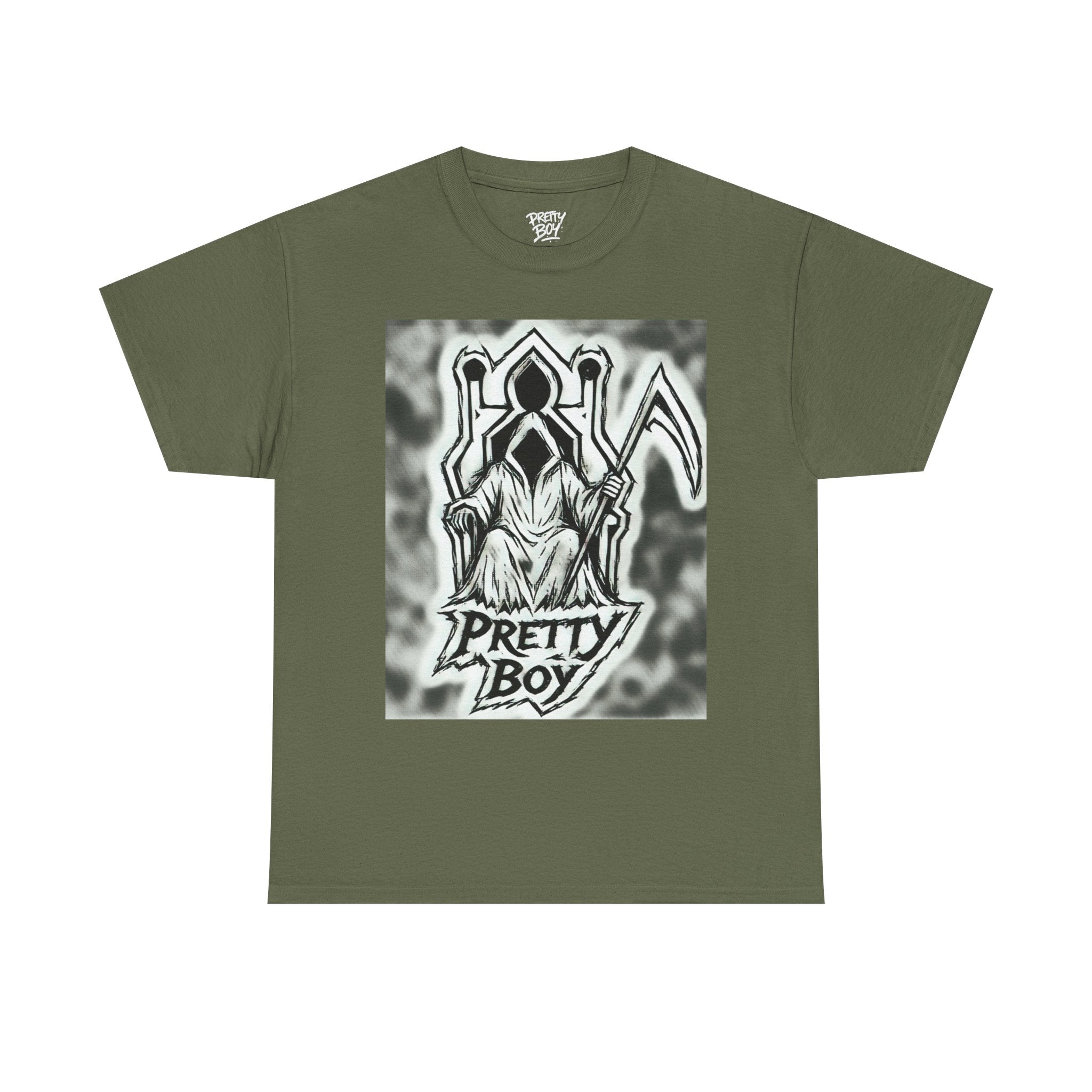 Pretty Boy Grim Reaper Tee — Gothic Streetwear Graphic T-Shirt