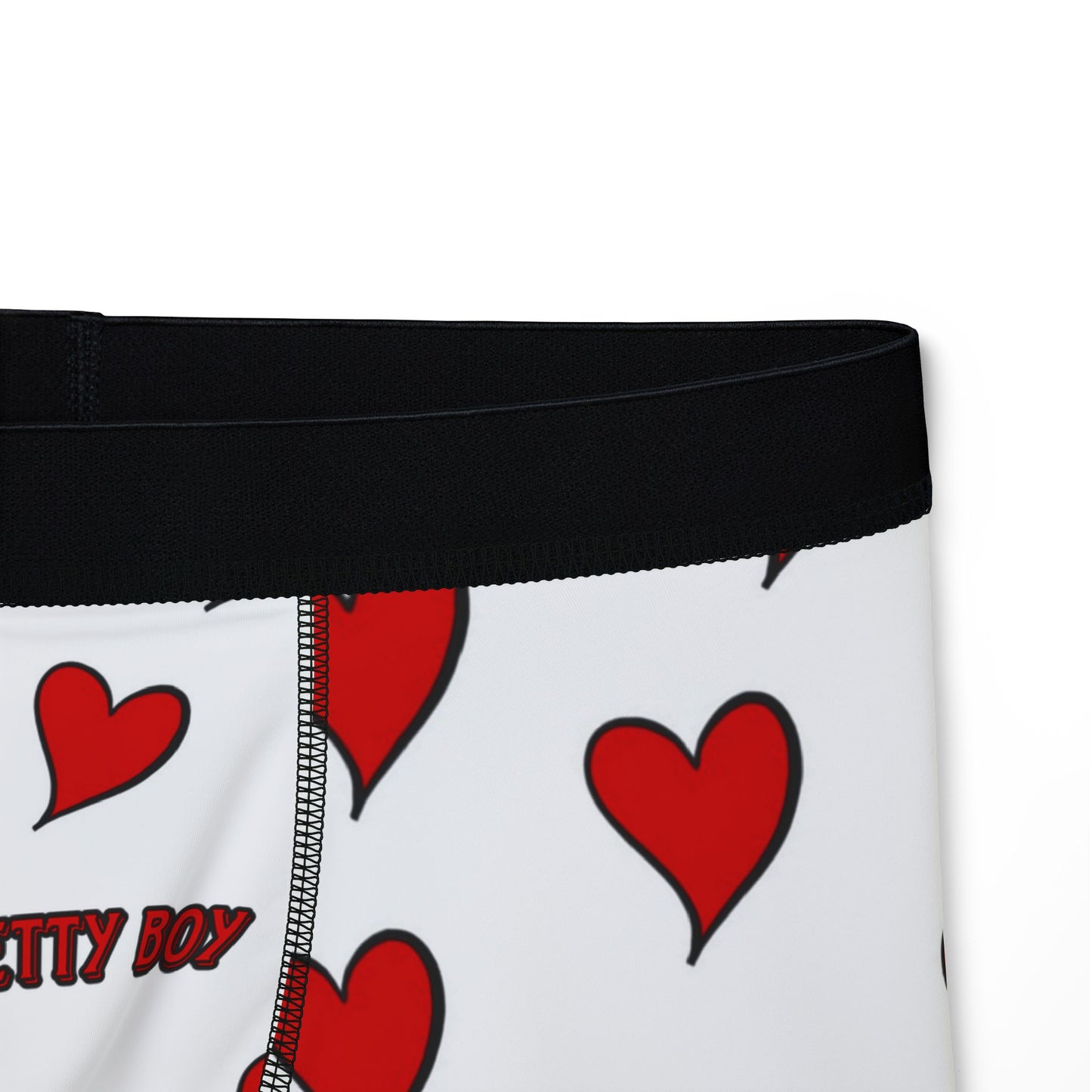 Men's Red & White heart Boxers