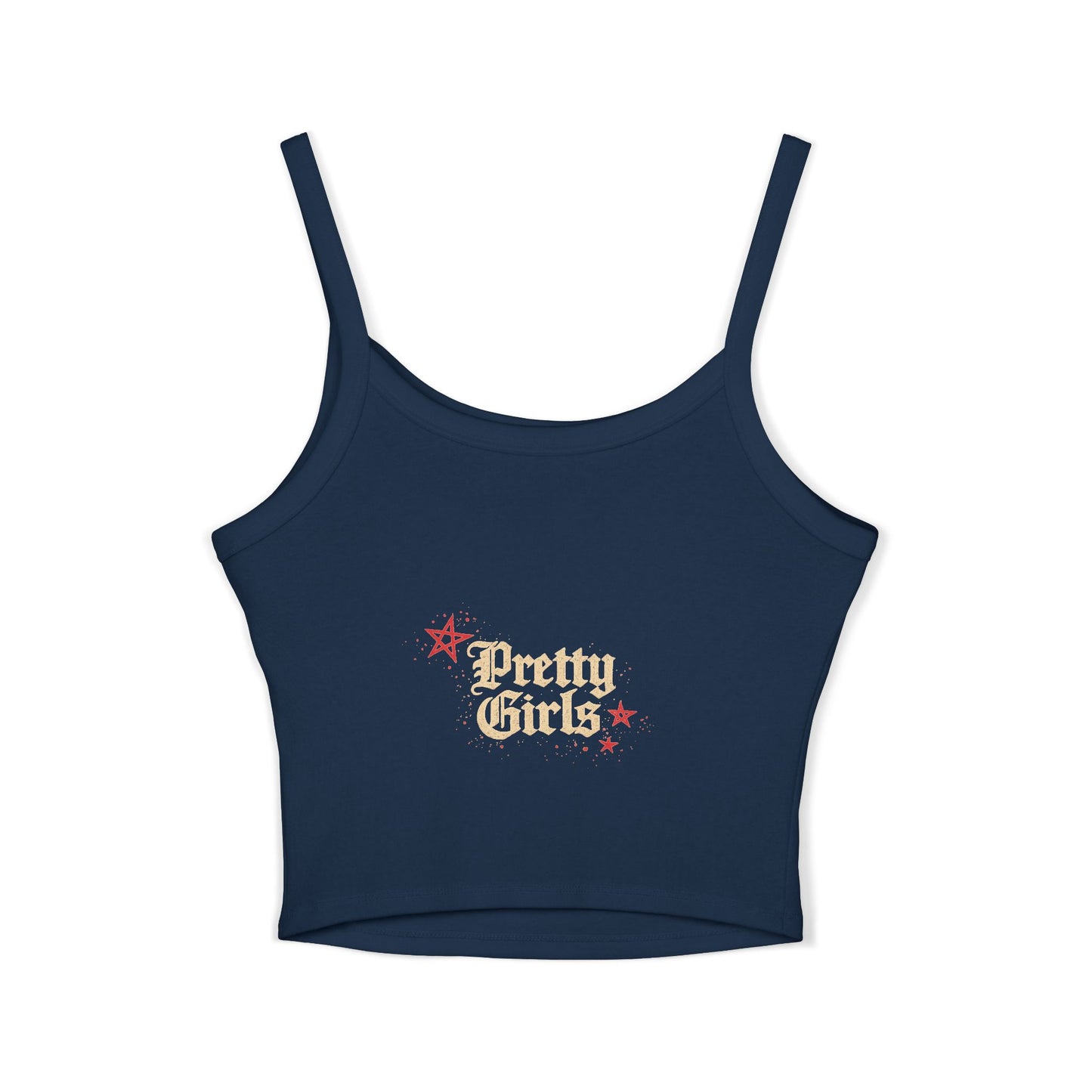 Heartbreaker Spaghetti Strap Tank Top — "PG" Distressed Star Graphic
