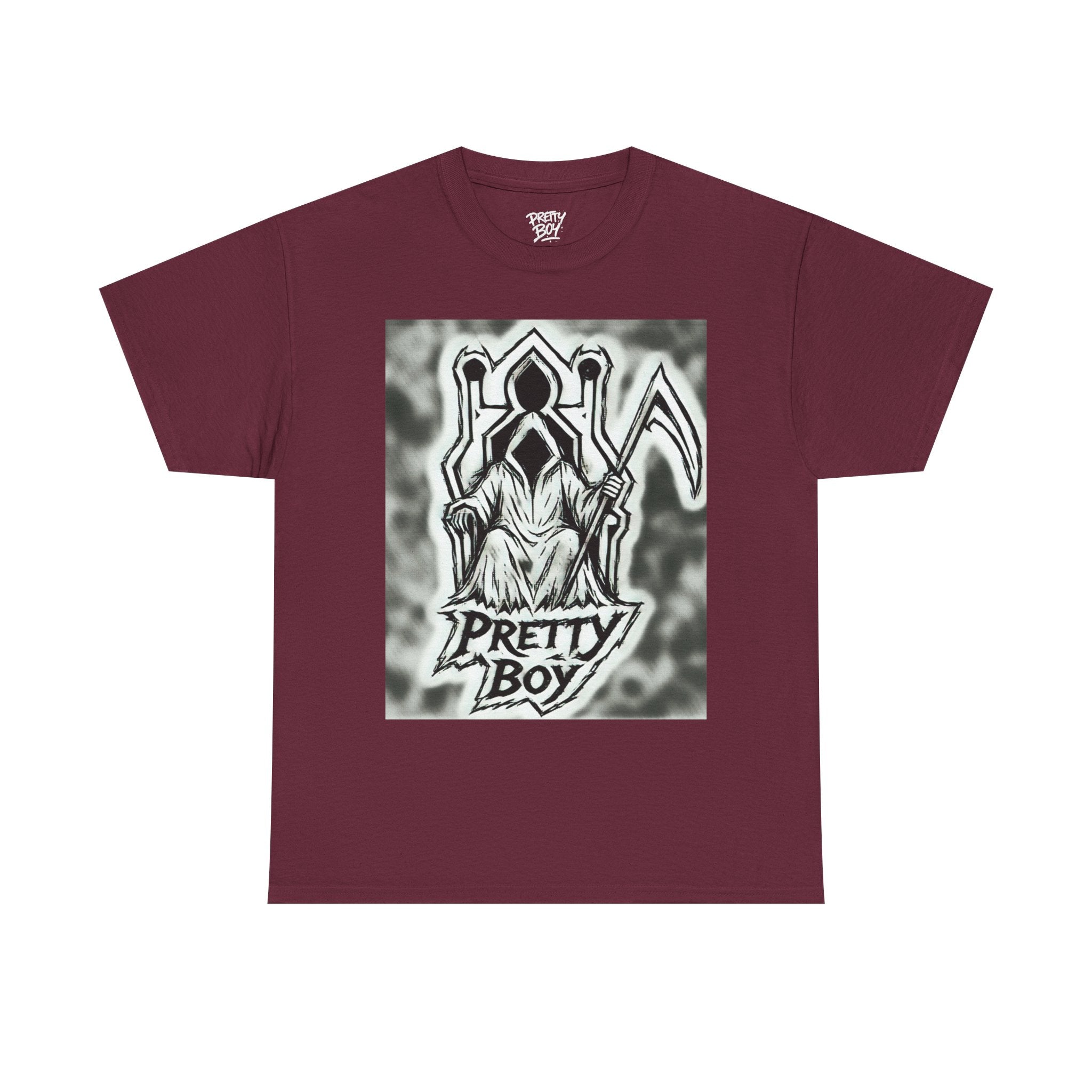 Pretty Boy Grim Reaper Tee — Gothic Streetwear Graphic T-Shirt