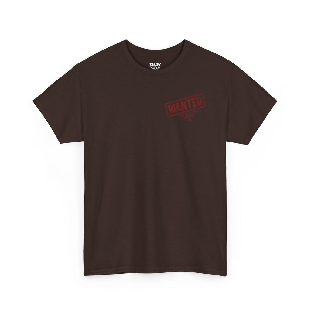 Wanted For Breaking Hearts Tee — Vintage Mugshot Graphic T‑Shirt