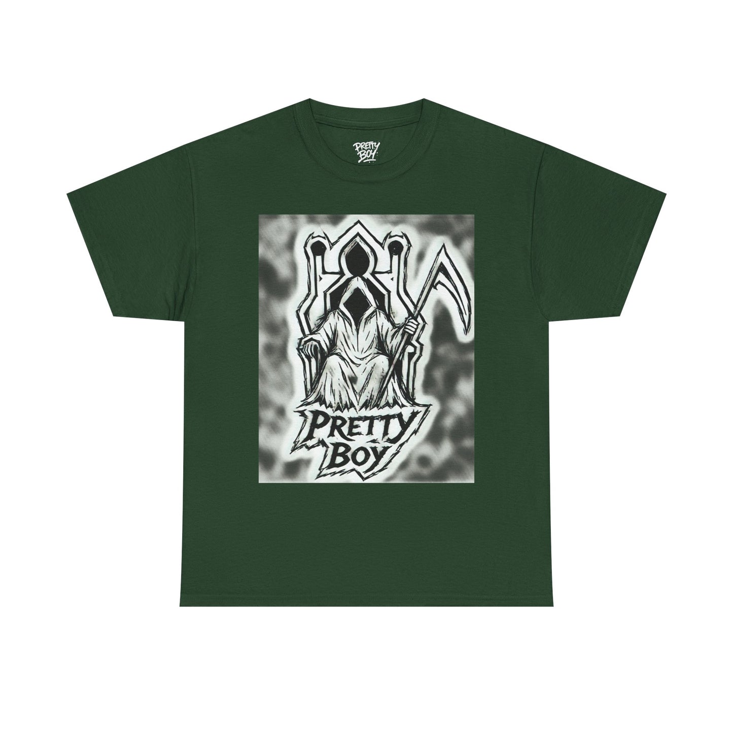 Pretty Boy Grim Reaper Tee — Gothic Streetwear Graphic T-Shirt
