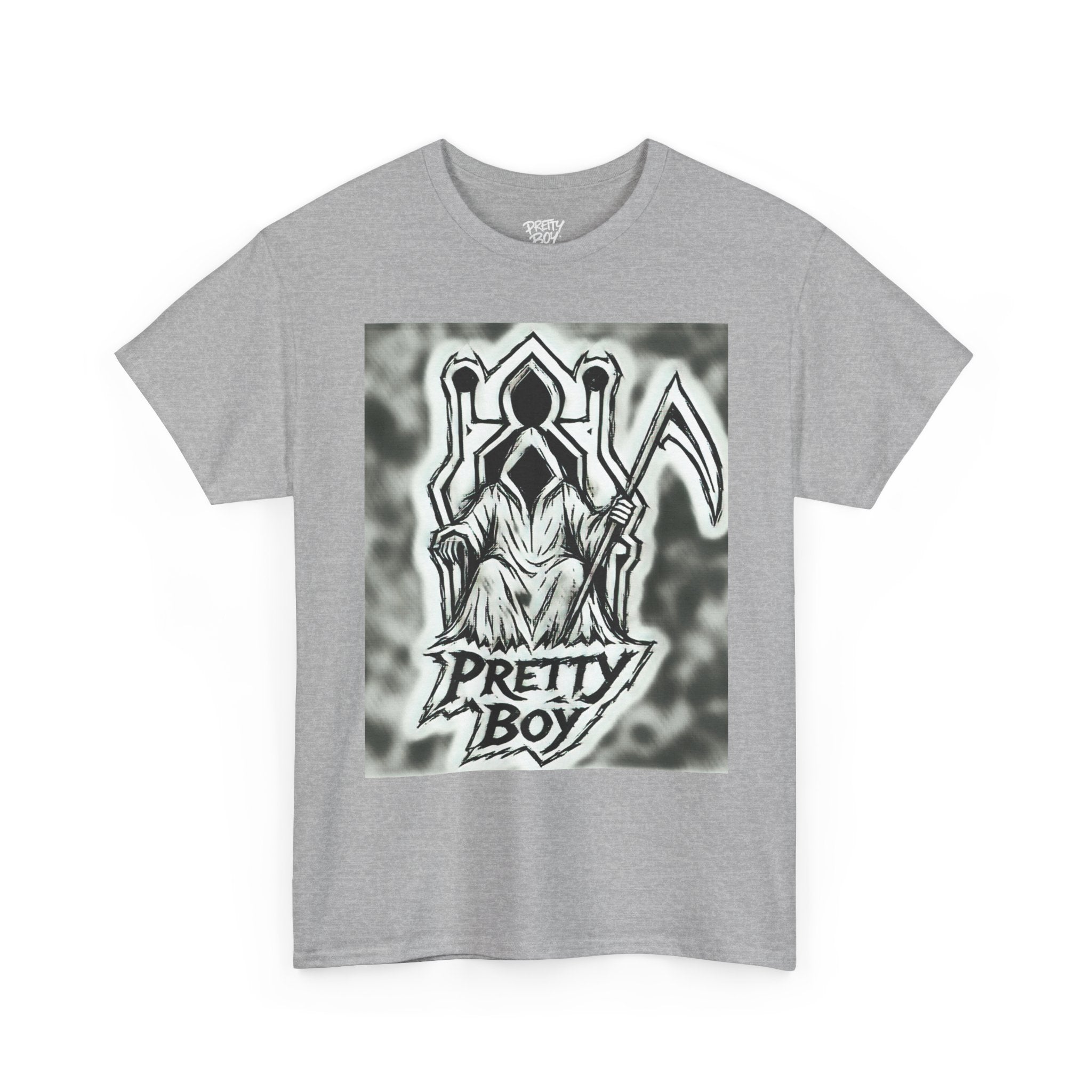 Pretty Boy Grim Reaper Tee — Gothic Streetwear Graphic T-Shirt