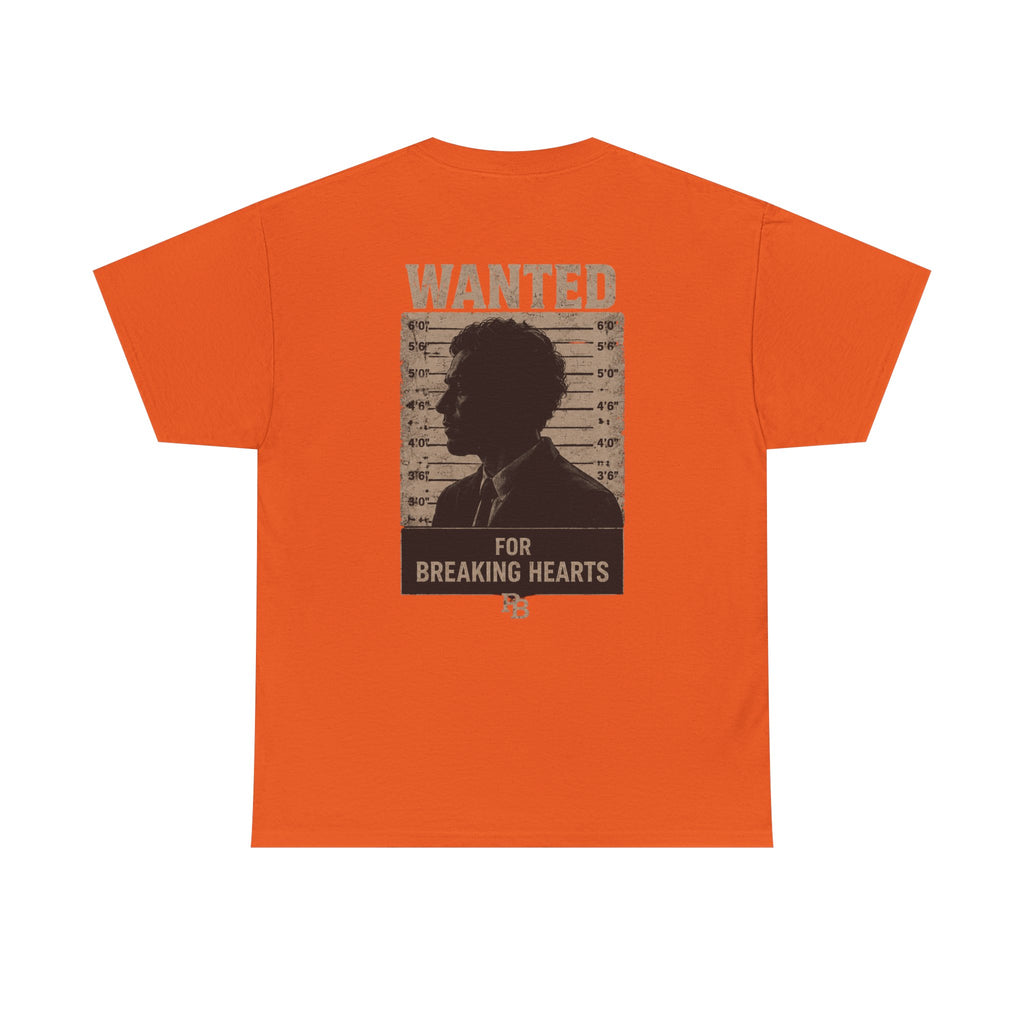 Wanted For Breaking Hearts Tee — Vintage Mugshot Graphic T‑Shirt