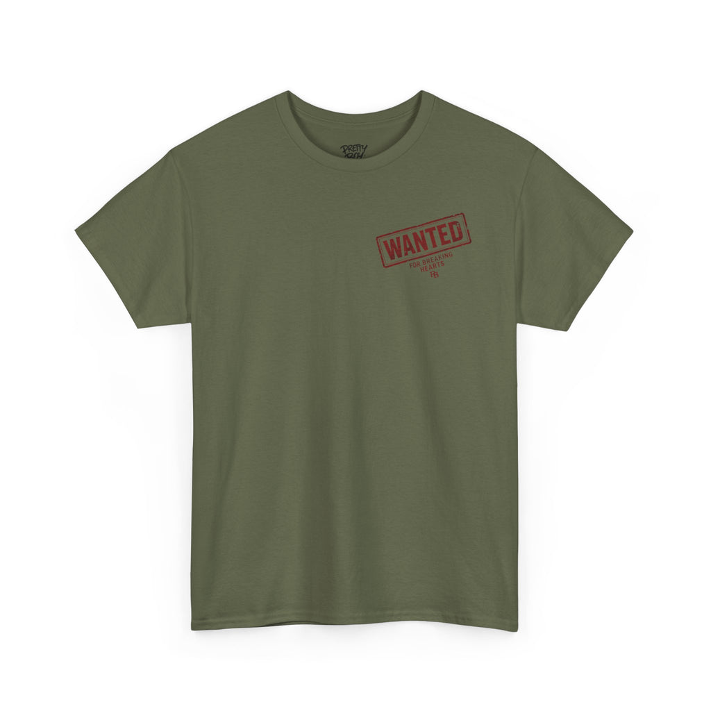 Wanted For Breaking Hearts Tee — Vintage Mugshot Graphic T‑Shirt