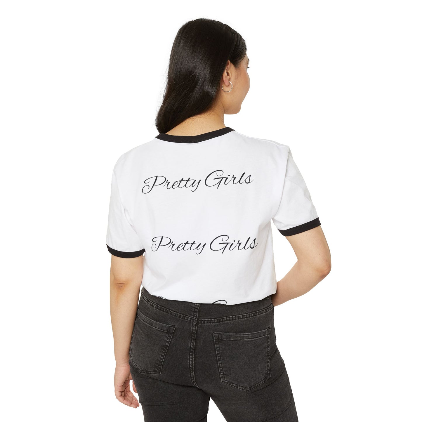 Pretty Girls Ringer T-Shirt — "Soft but Dangerous" Graphic Tee