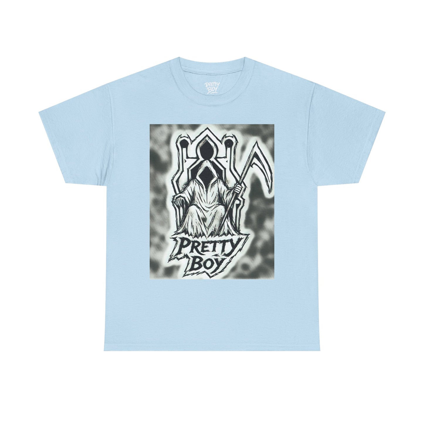 Pretty Boy Grim Reaper Tee — Gothic Streetwear Graphic T-Shirt
