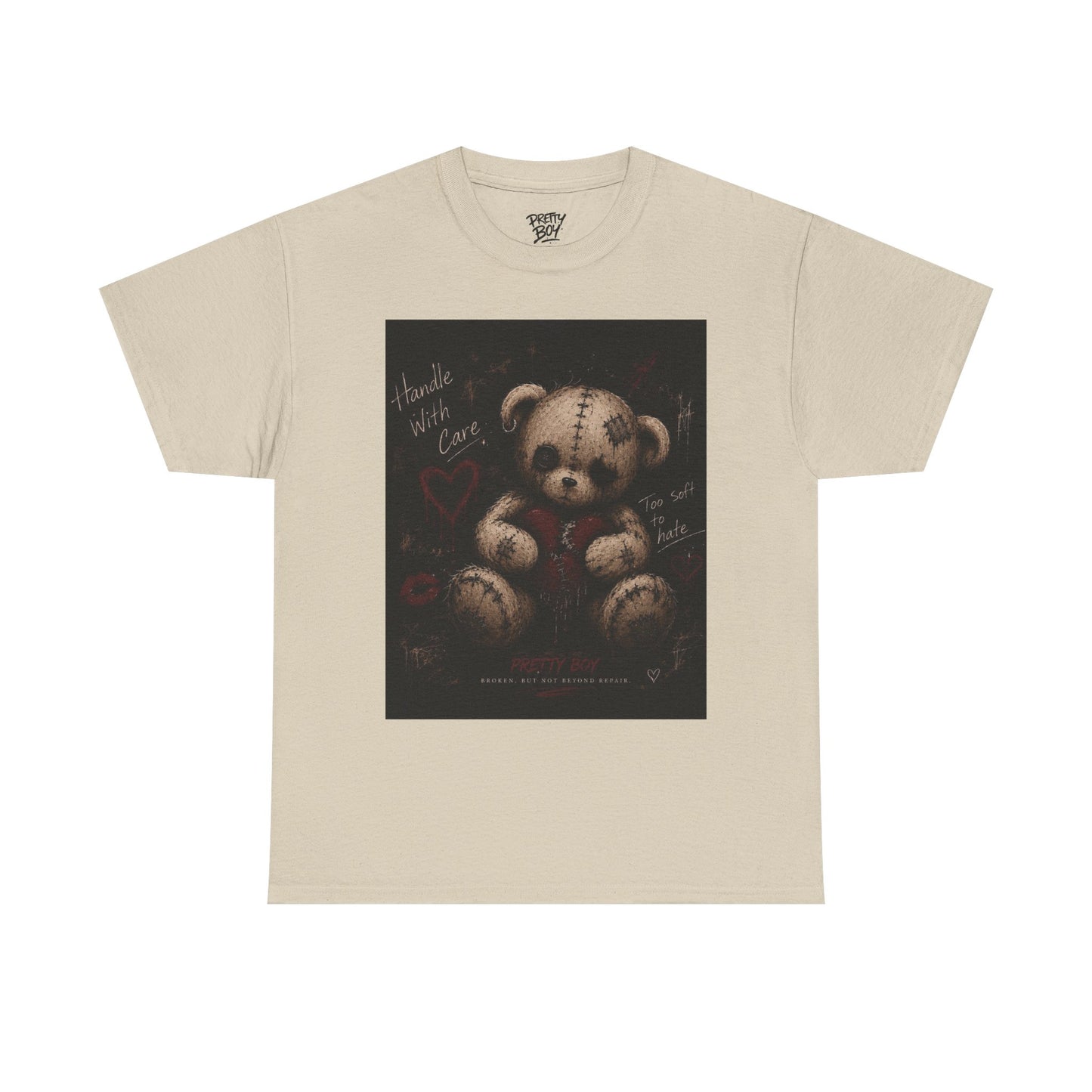 T-Shirt — Gothic Teddy Bear “Pretty Things Break Quietly” Graphic Tee