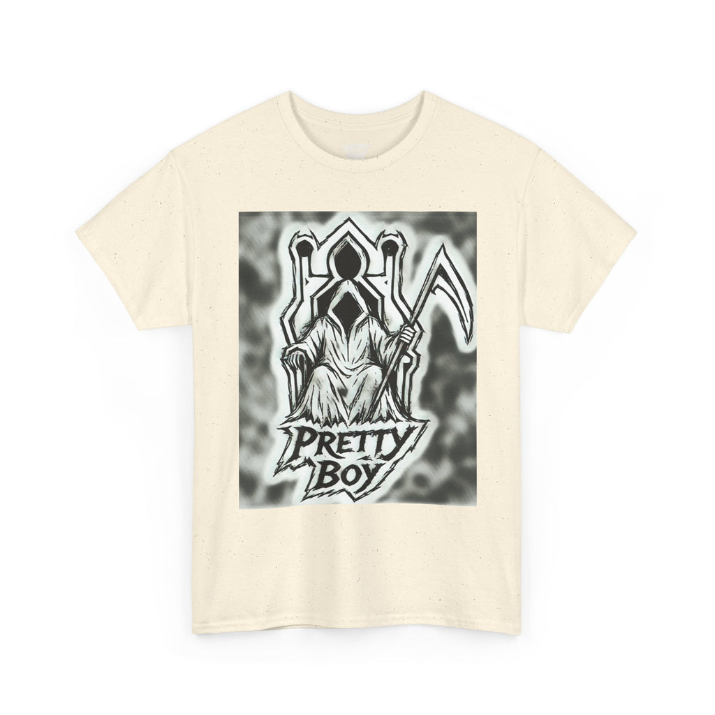 Pretty Boy Grim Reaper Tee — Gothic Streetwear Graphic T-Shirt