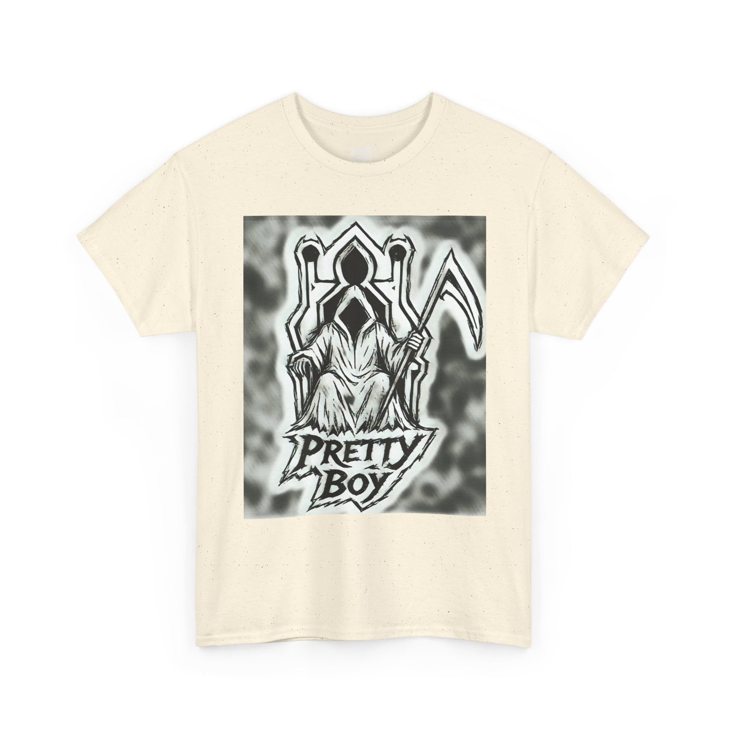 Pretty Boy Grim Reaper Tee — Gothic Streetwear Graphic T-Shirt