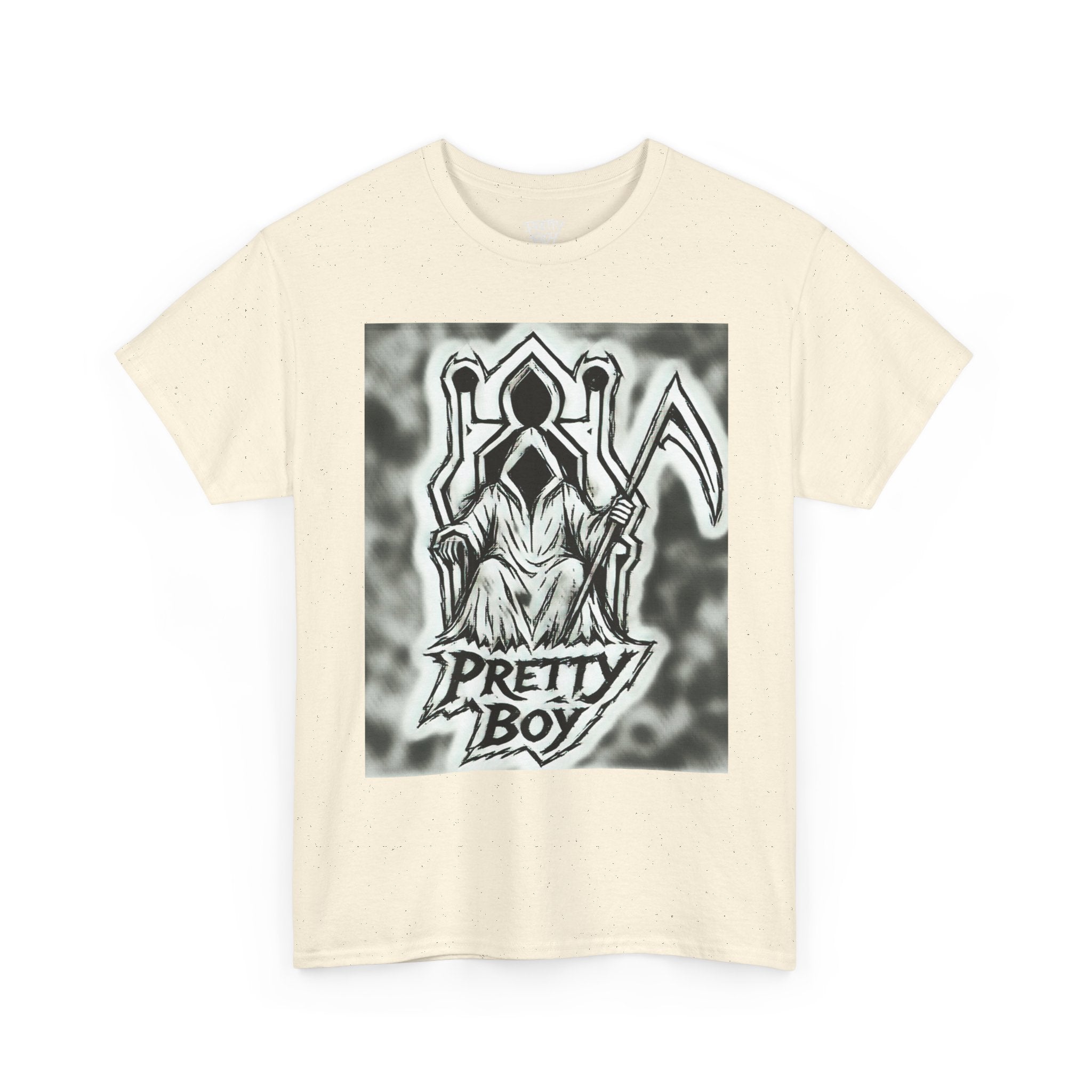 Pretty Boy Grim Reaper Tee — Gothic Streetwear Graphic T-Shirt