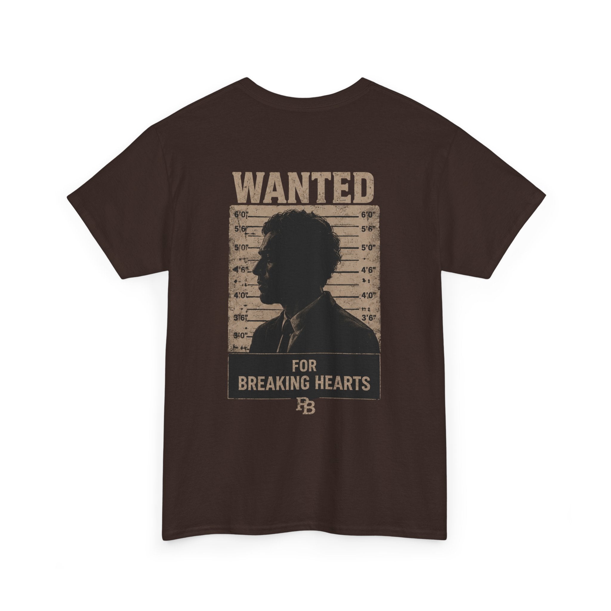 Wanted For Breaking Hearts Tee — Vintage Mugshot Graphic T‑Shirt