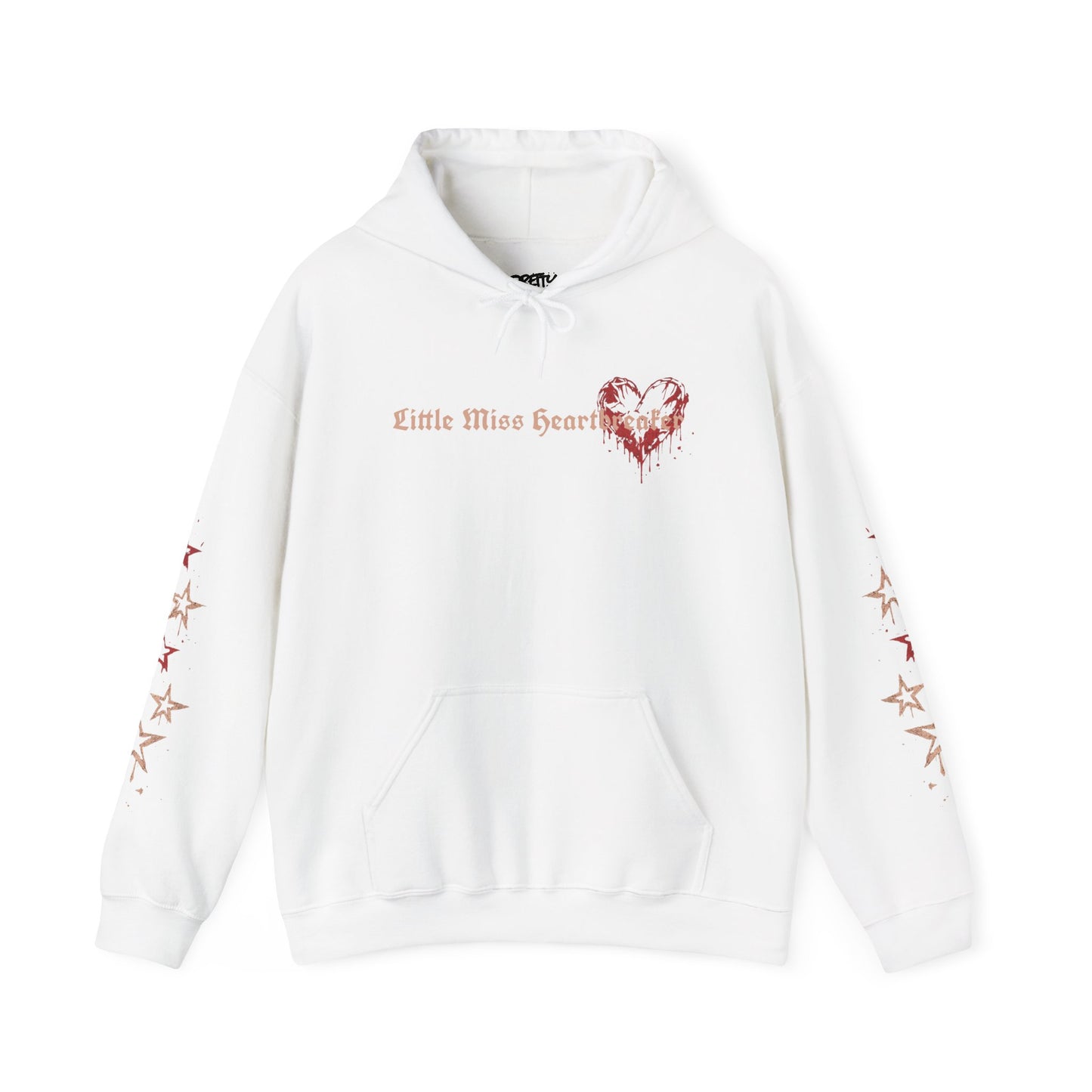 Heart Drip Hoodie – "Little Miss Heart" Distressed Heart Graphic Pullover
