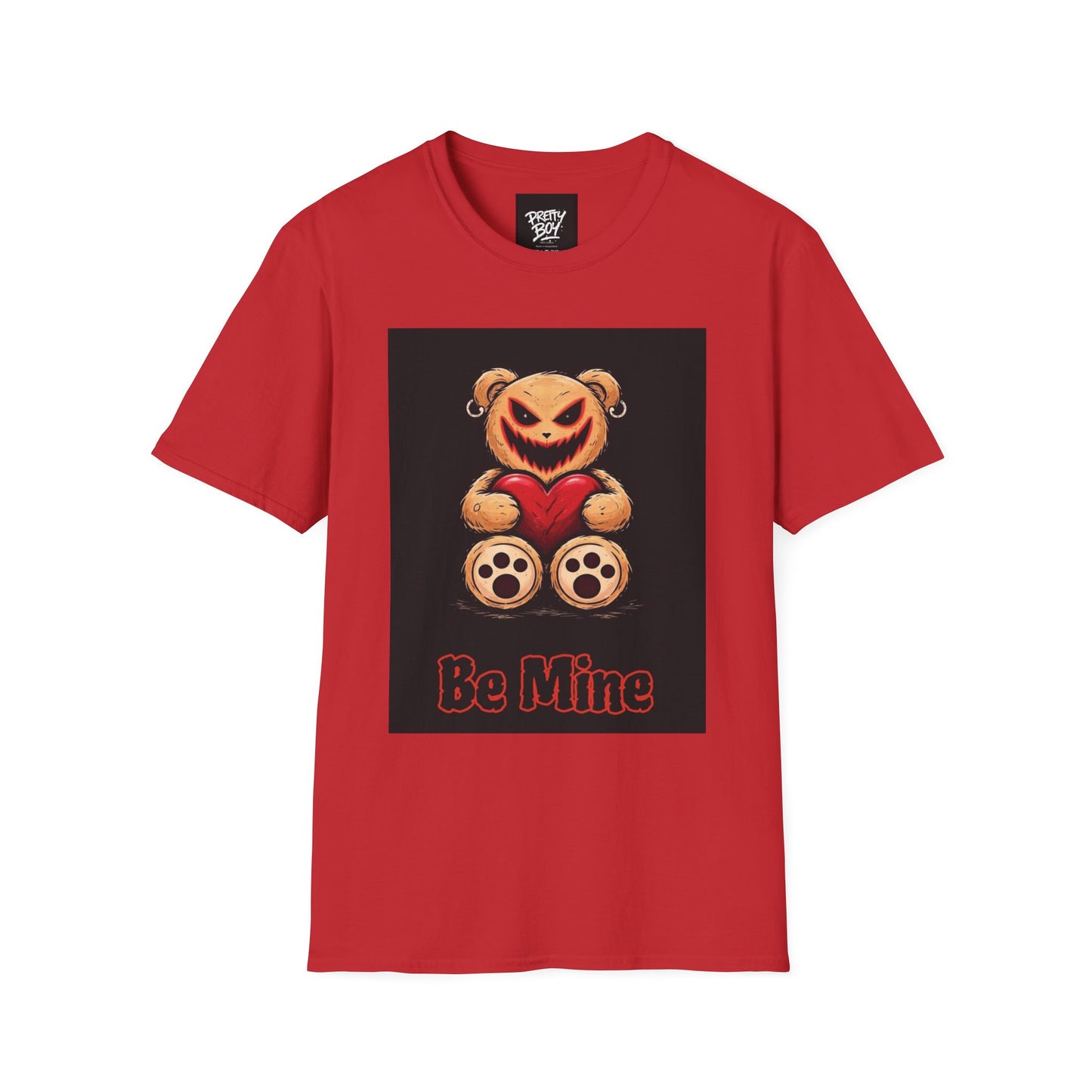 Creepy Teddy "Be Mine" T-Shirt — Halloween Valentine Graphic Tee