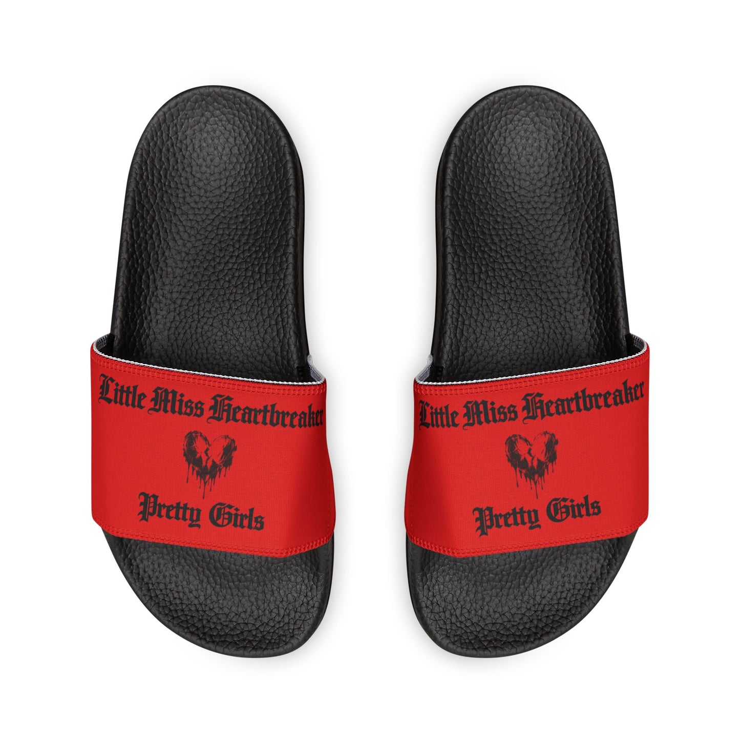 Women's Removable-Strap Slide Sandals — Red Adjustable Pool & Beach Slides