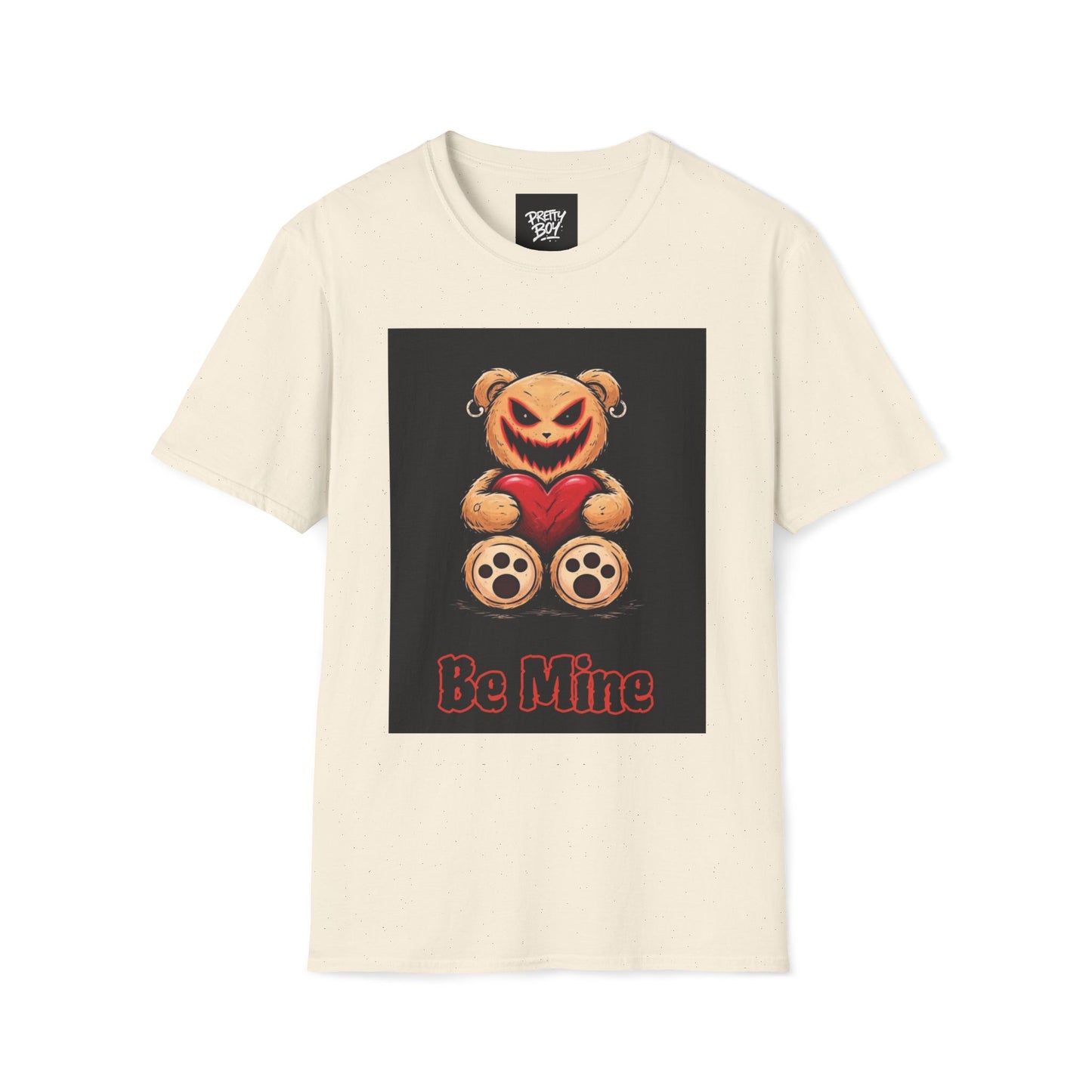 Creepy Teddy "Be Mine" T-Shirt — Halloween Valentine Graphic Tee