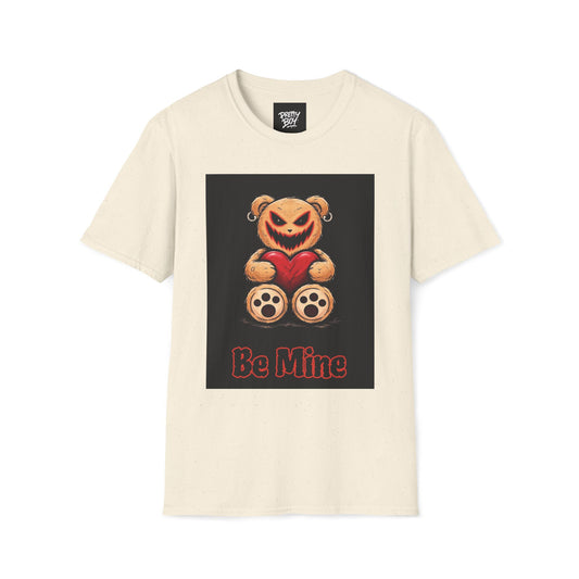 Creepy Teddy "Be Mine" T-Shirt — Halloween Valentine Graphic Tee