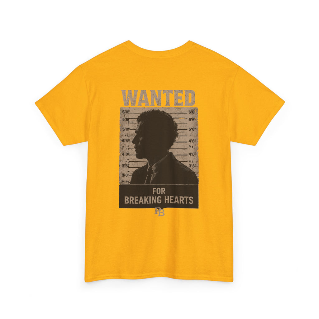 Wanted For Breaking Hearts Tee — Vintage Mugshot Graphic T‑Shirt