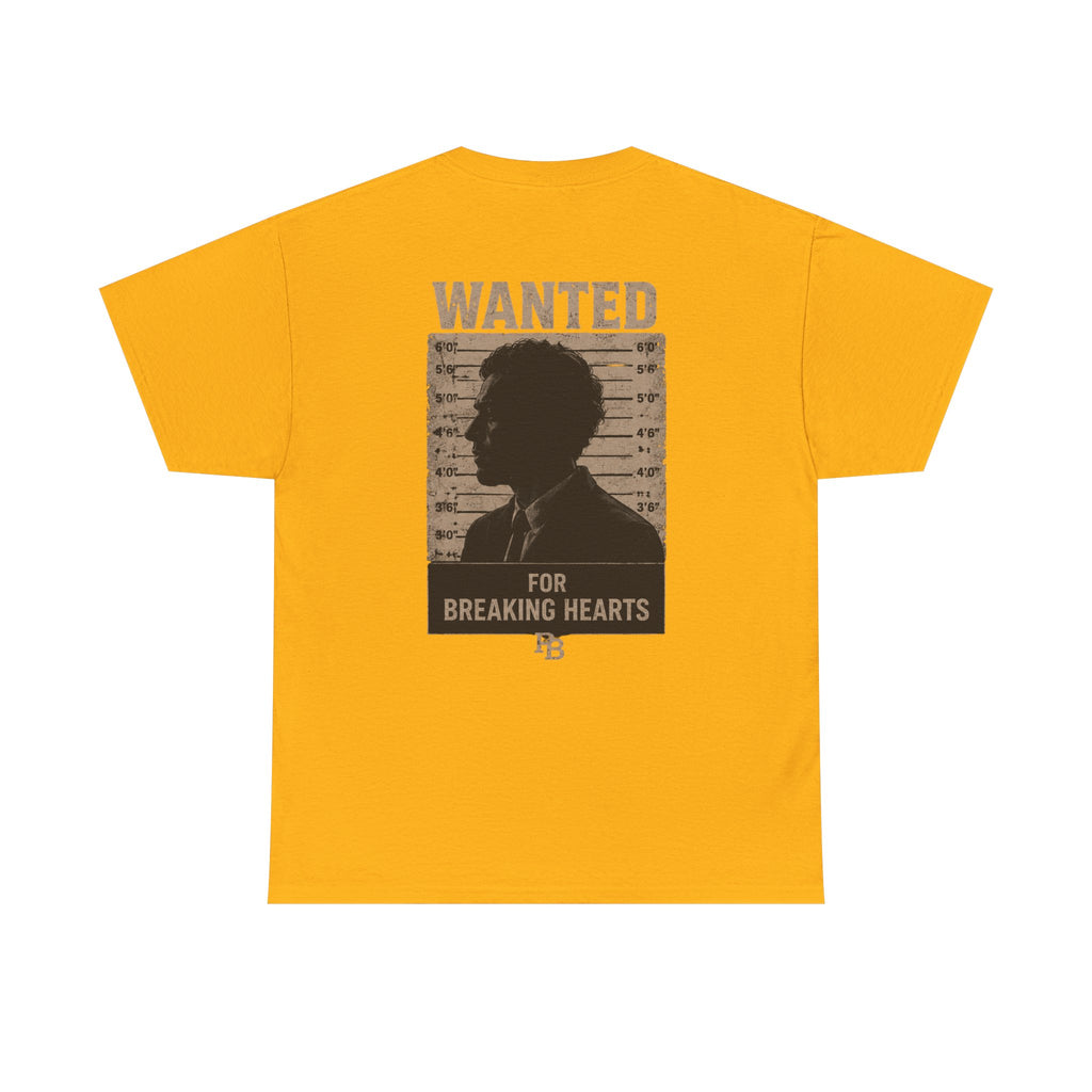 Wanted For Breaking Hearts Tee — Vintage Mugshot Graphic T‑Shirt