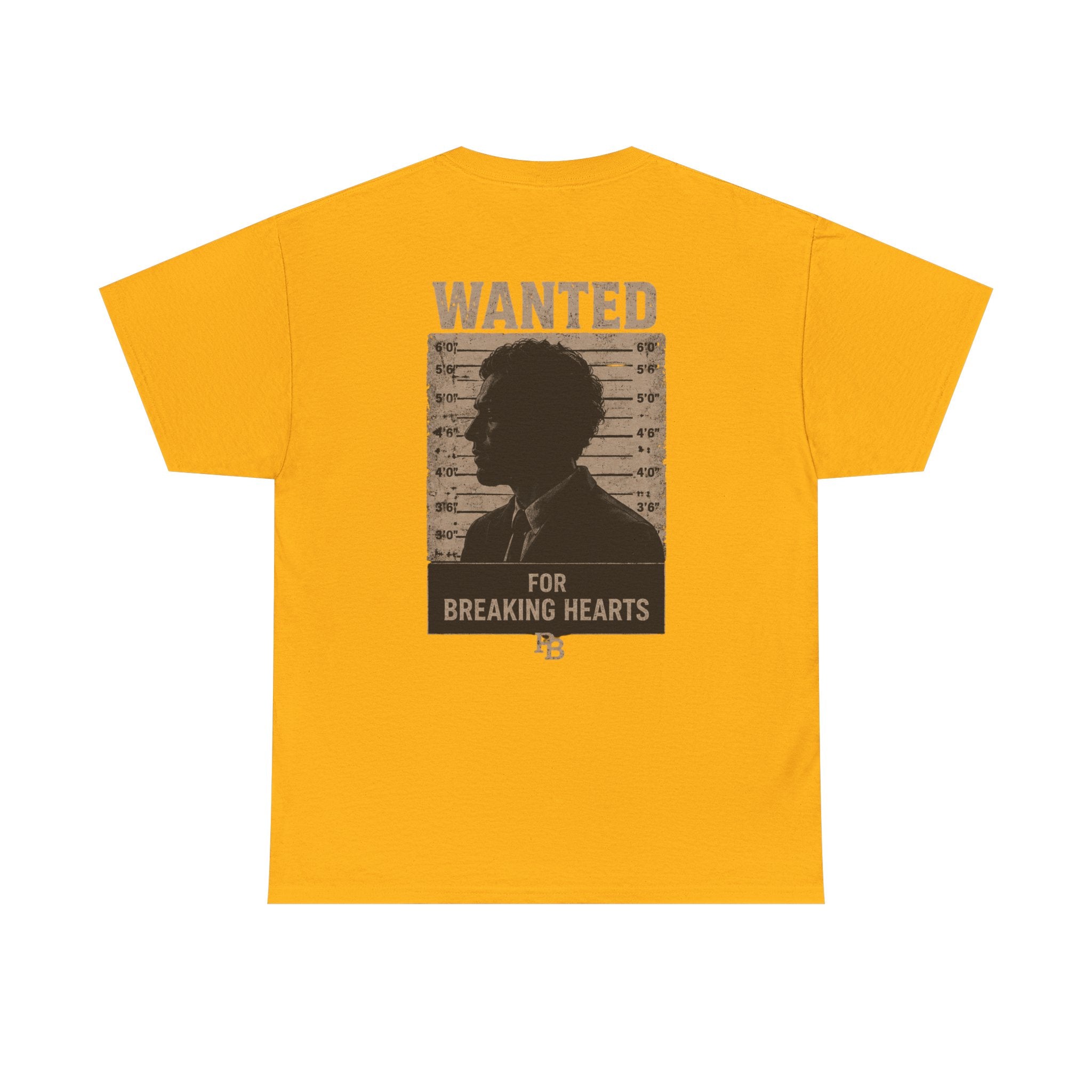 Wanted For Breaking Hearts Tee — Vintage Mugshot Graphic T‑Shirt
