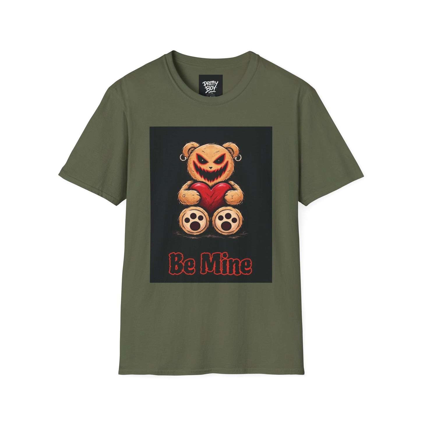Creepy Teddy "Be Mine" T-Shirt — Halloween Valentine Graphic Tee