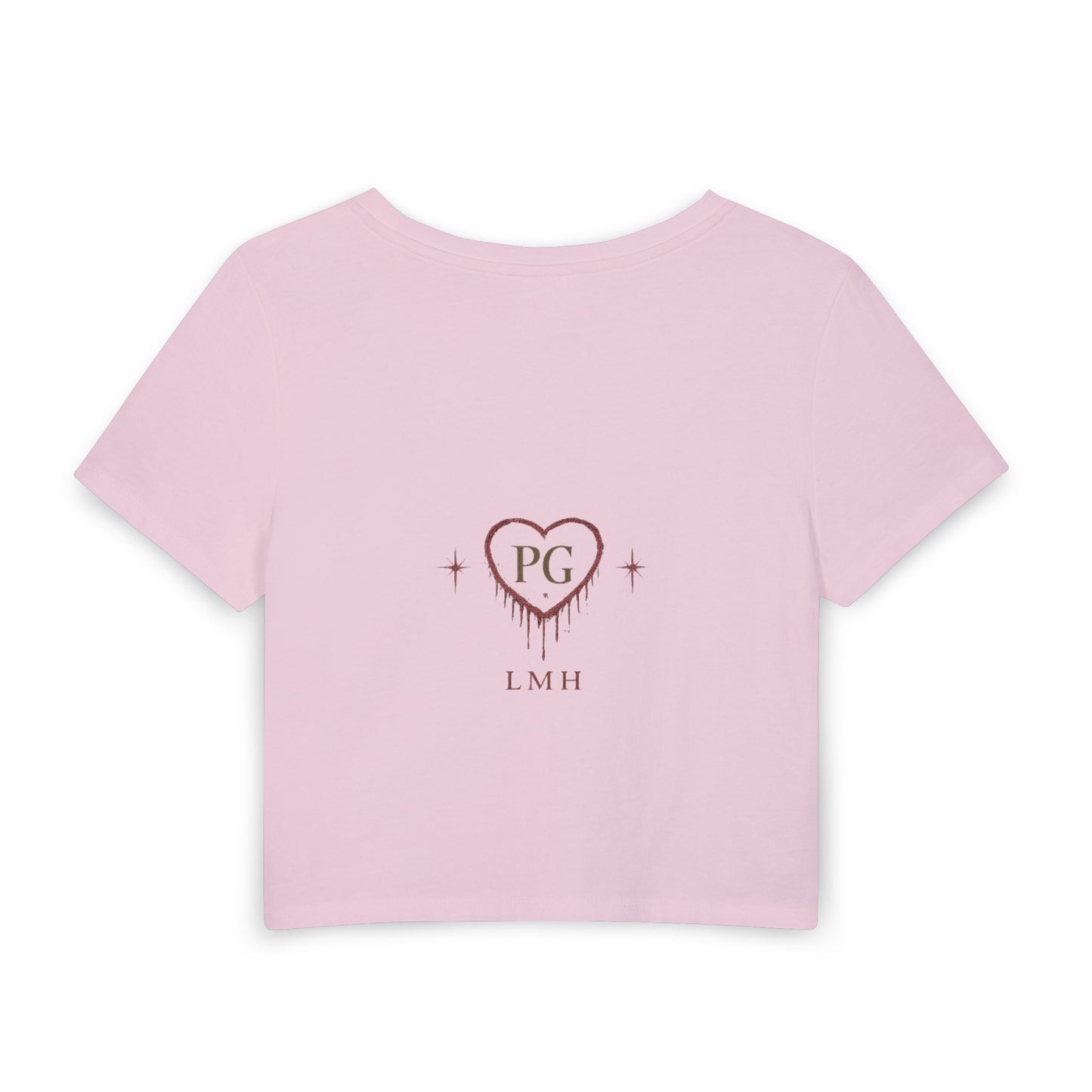 Little Miss Heartbreaker Women's Baby Tee — Vintage Angel Heart Graphic Crop Top
