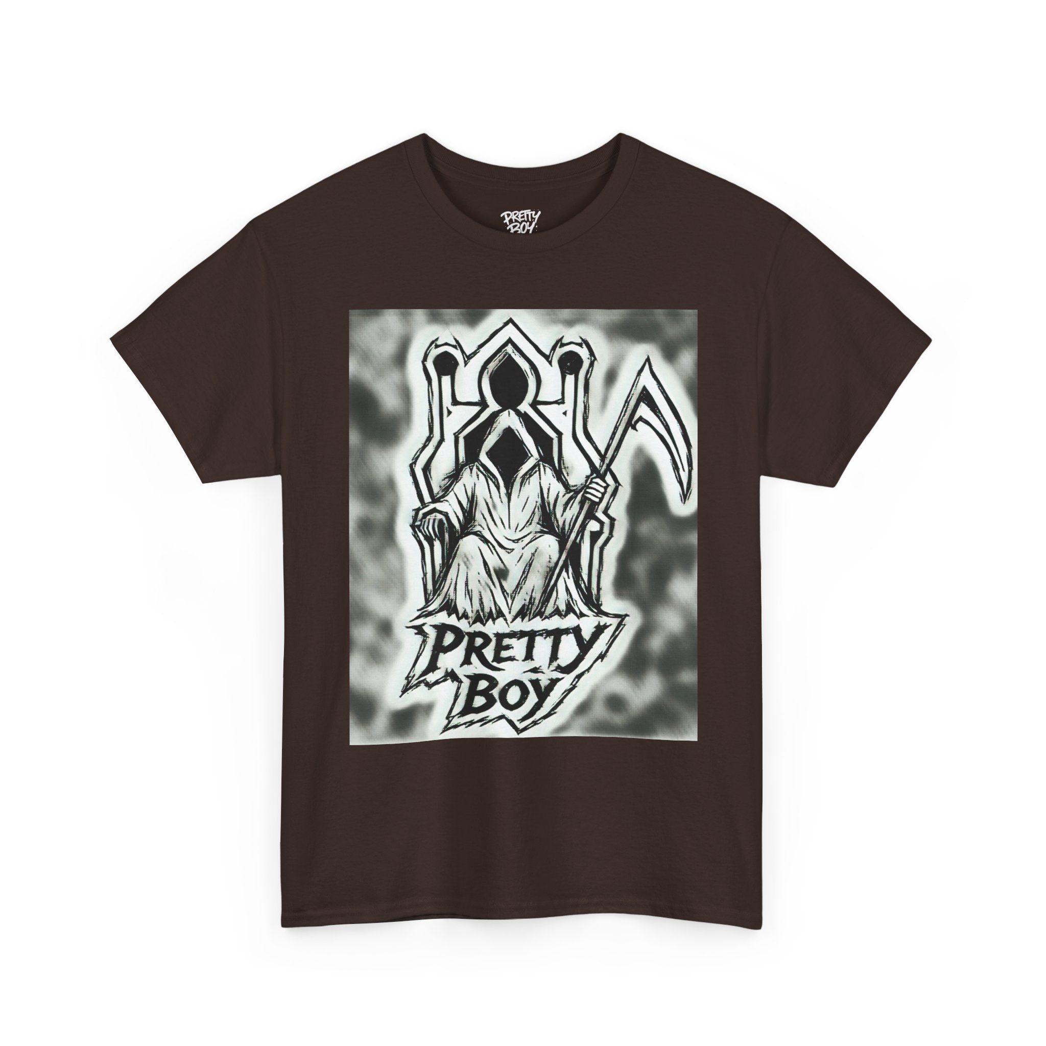 Pretty Boy Grim Reaper Tee — Gothic Streetwear Graphic T-Shirt