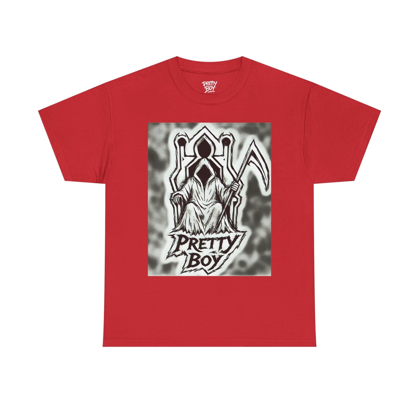 Pretty Boy Grim Reaper Tee — Gothic Streetwear Graphic T-Shirt