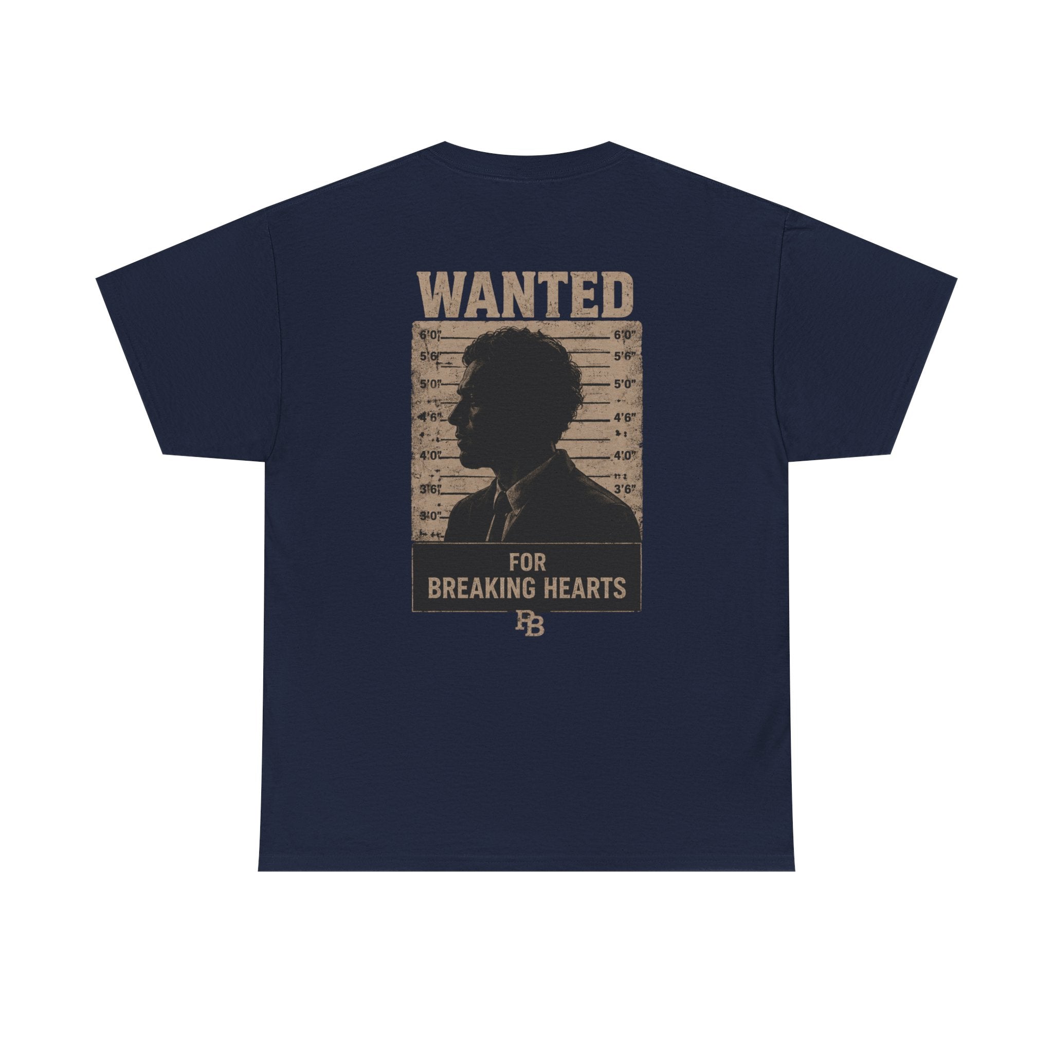 Wanted For Breaking Hearts Tee — Vintage Mugshot Graphic T‑Shirt