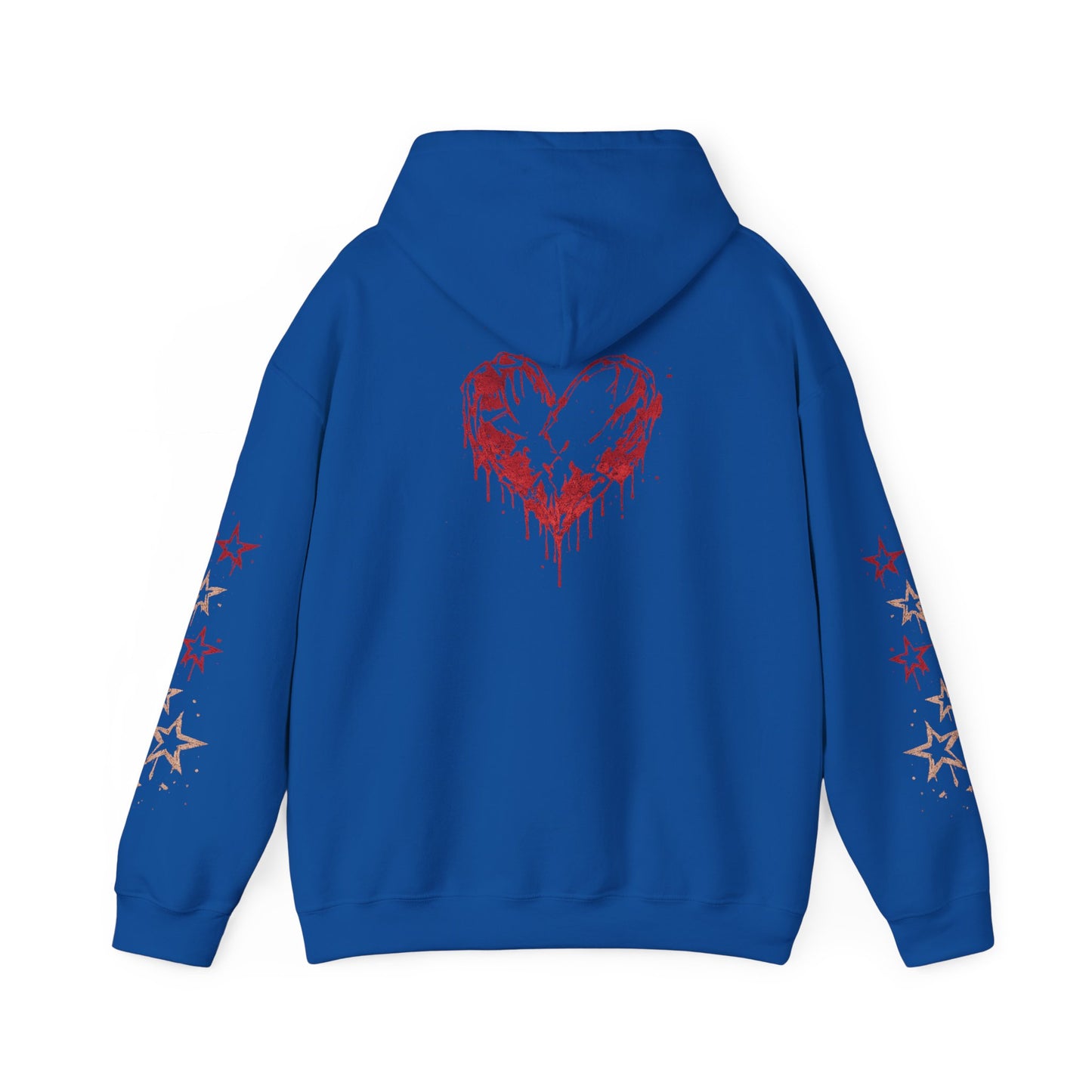 Heart Drip Hoodie – "Little Miss Heart" Distressed Heart Graphic Pullover