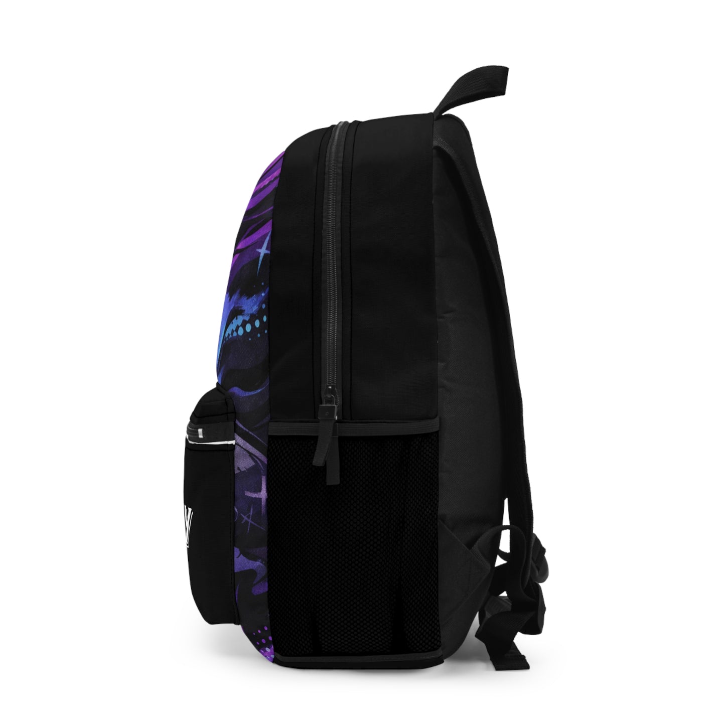 Pretty Boy Skull Backpack — Purple Gothic Aesthetic School Bag