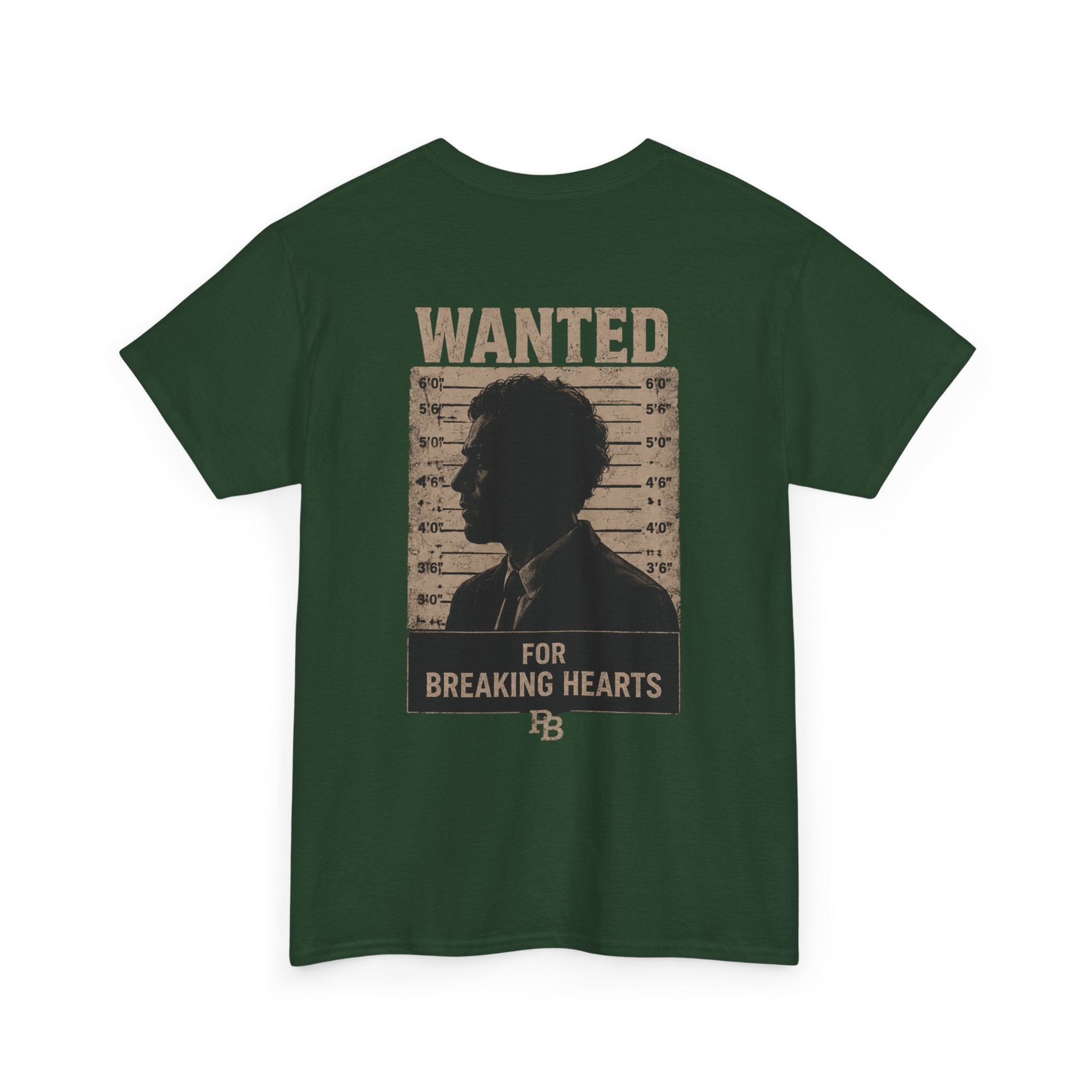 Wanted For Breaking Hearts Tee — Vintage Mugshot Graphic T‑Shirt