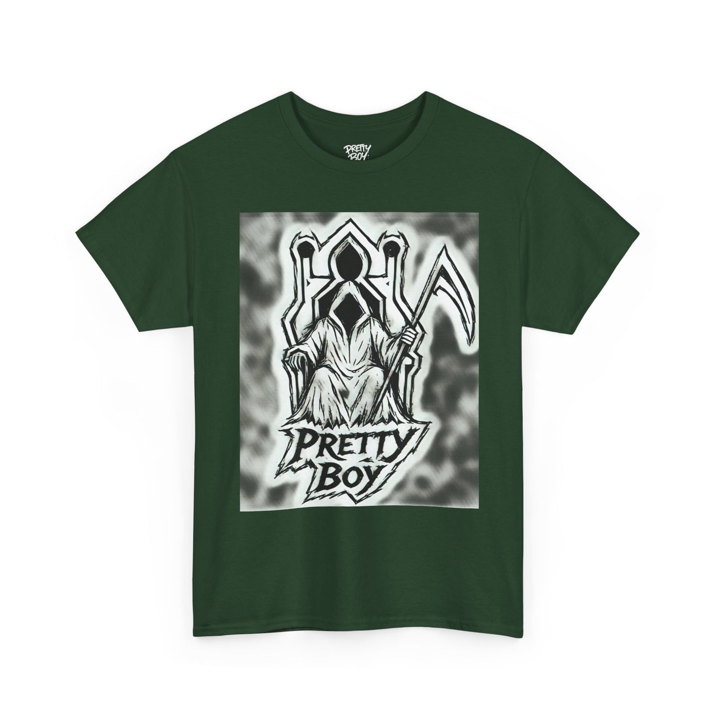 Pretty Boy Grim Reaper Tee — Gothic Streetwear Graphic T-Shirt