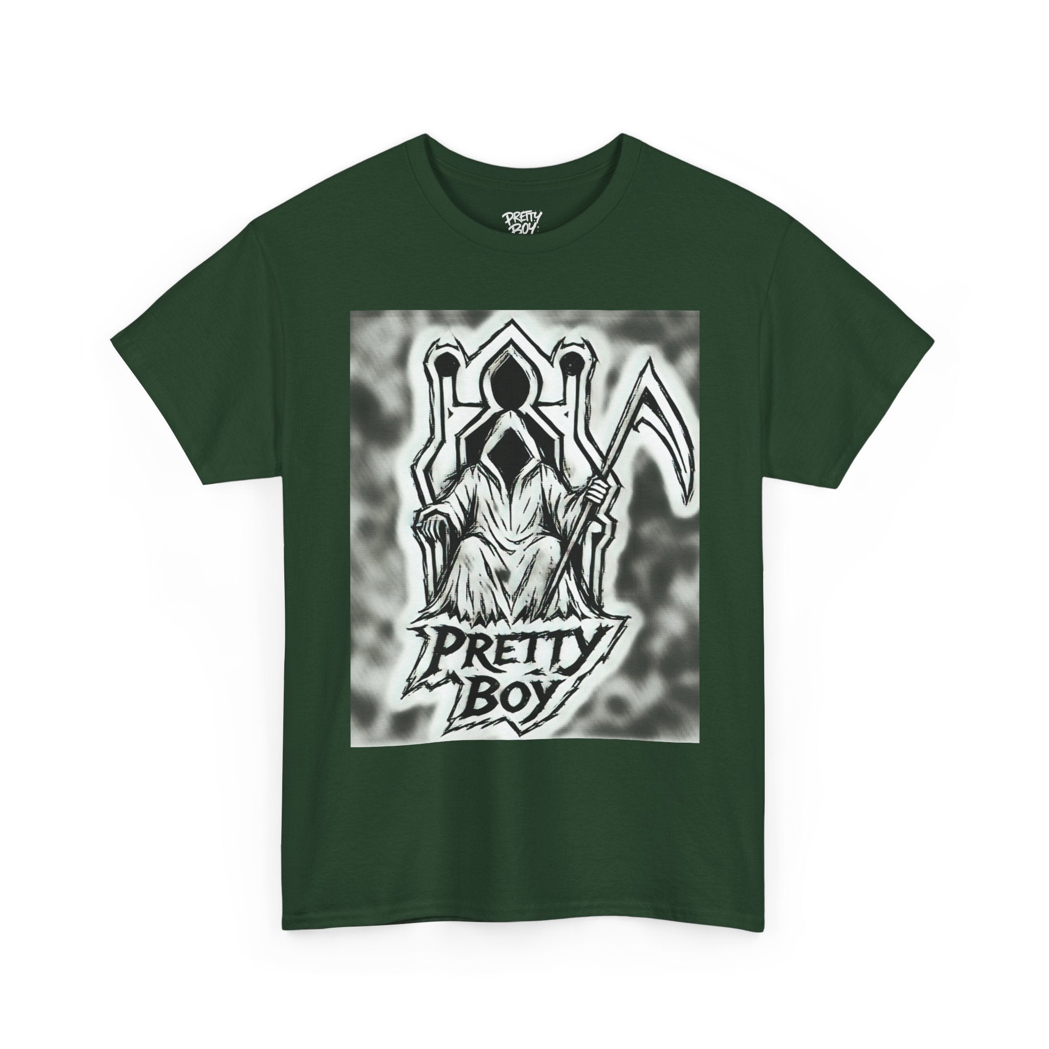 Pretty Boy Grim Reaper Tee — Gothic Streetwear Graphic T-Shirt
