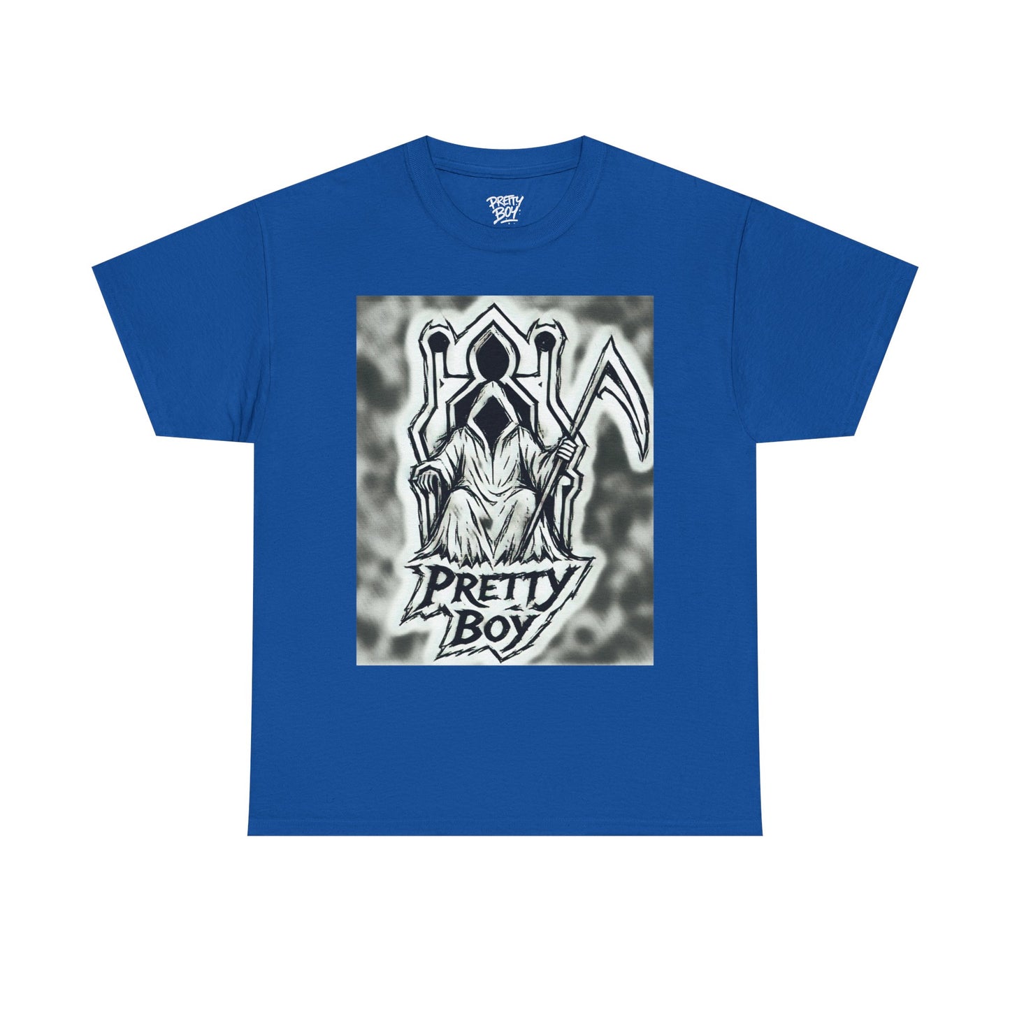 Pretty Boy Grim Reaper Tee — Gothic Streetwear Graphic T-Shirt