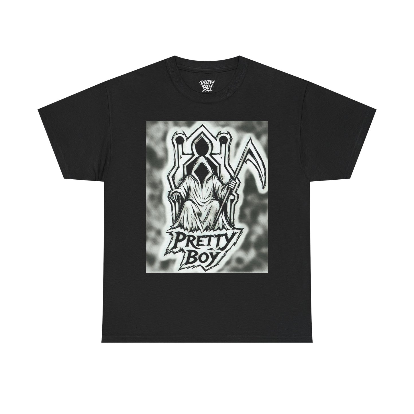 Pretty Boy Grim Reaper Tee — Gothic Streetwear Graphic T-Shirt