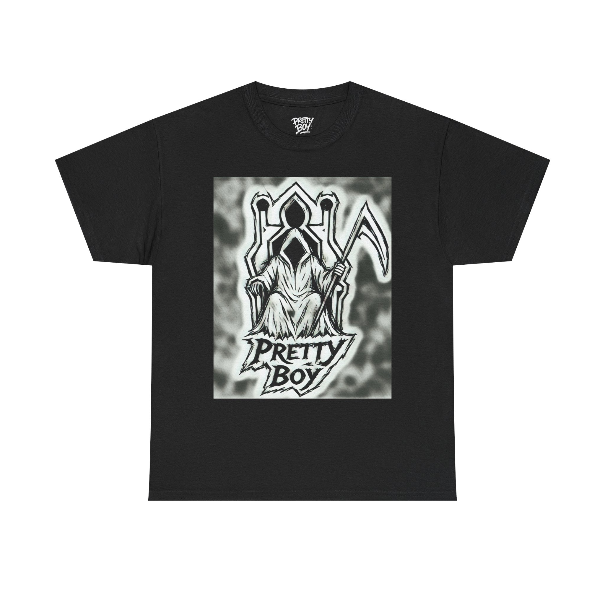 Pretty Boy Grim Reaper Tee — Gothic Streetwear Graphic T-Shirt